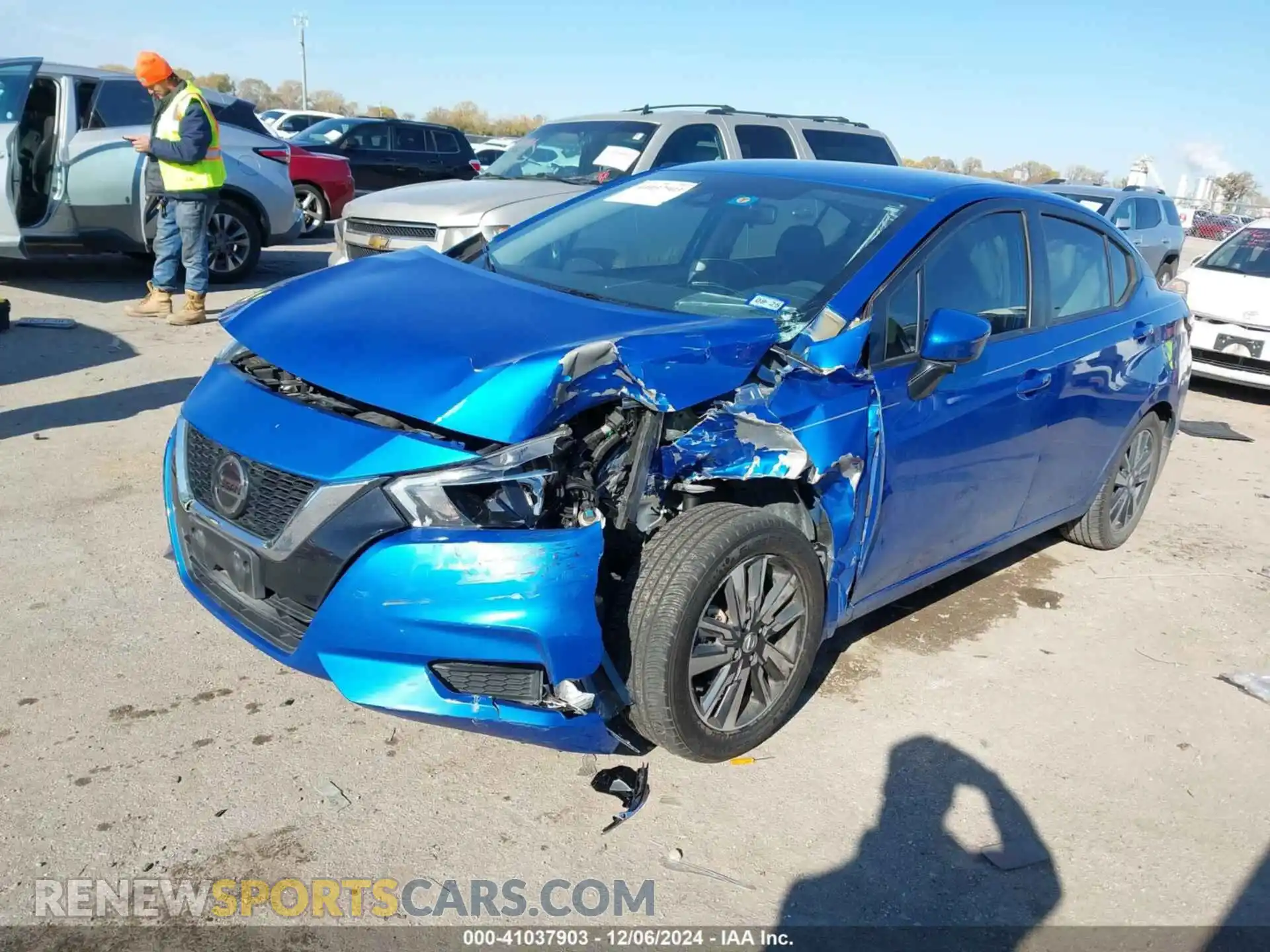 2 Photograph of a damaged car 3N1CN8EV9ML897221 NISSAN VERSA 2021
