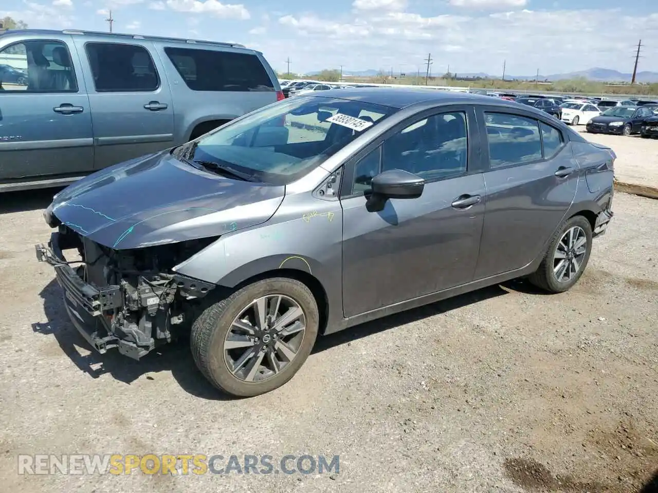 1 Photograph of a damaged car 3N1CN8EVXML830398 NISSAN VERSA 2021