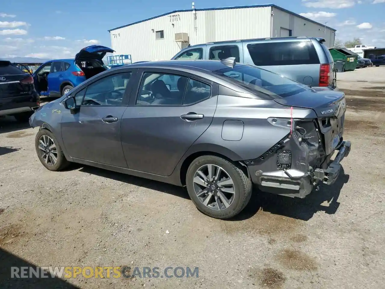 2 Photograph of a damaged car 3N1CN8EVXML830398 NISSAN VERSA 2021