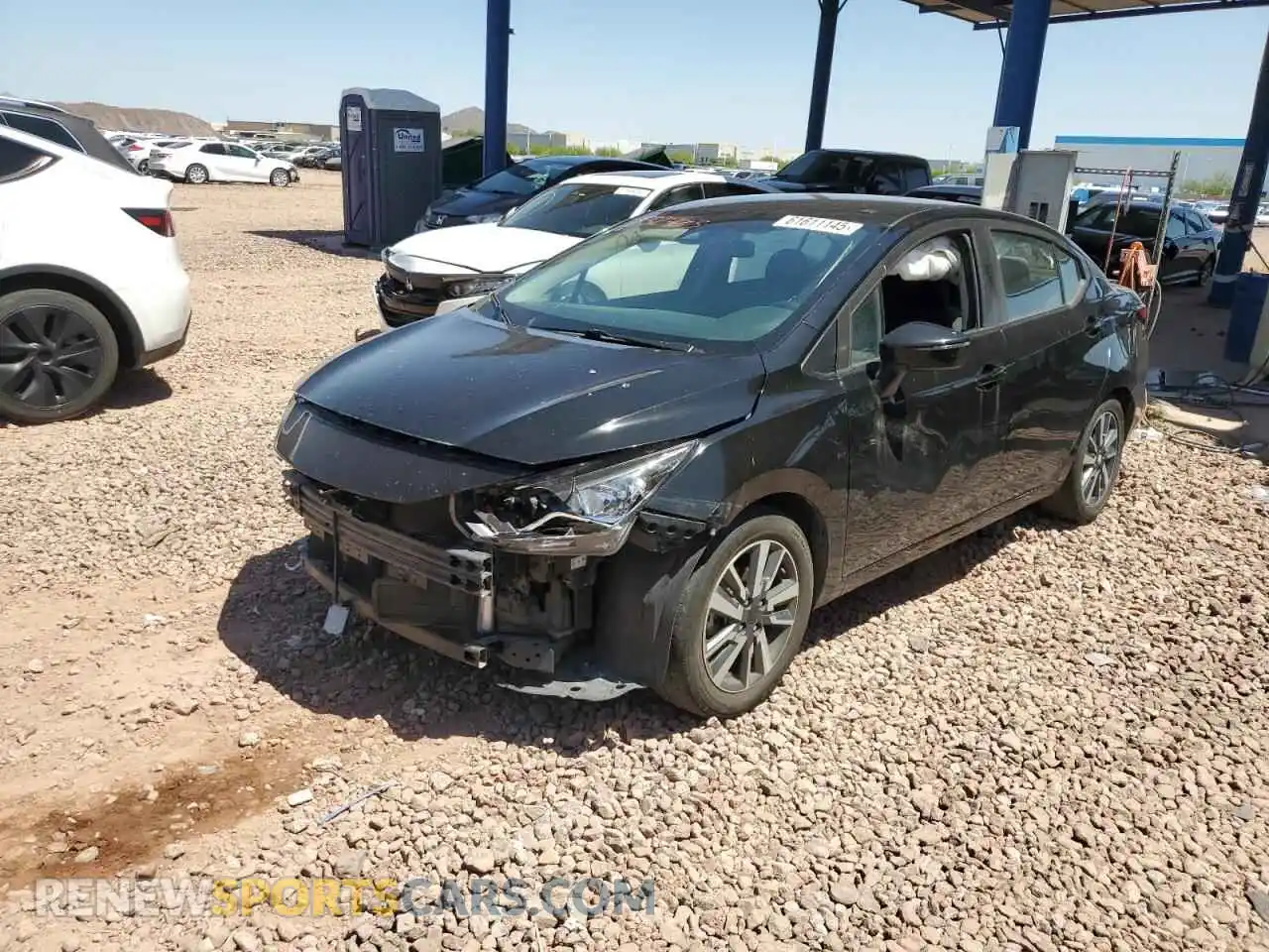 1 Photograph of a damaged car 3N1CN8EVXML832703 NISSAN VERSA 2021