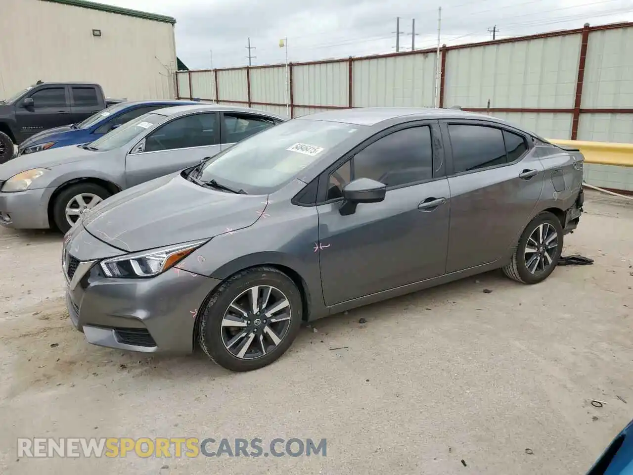 1 Photograph of a damaged car 3N1CN8EVXML841207 NISSAN VERSA 2021