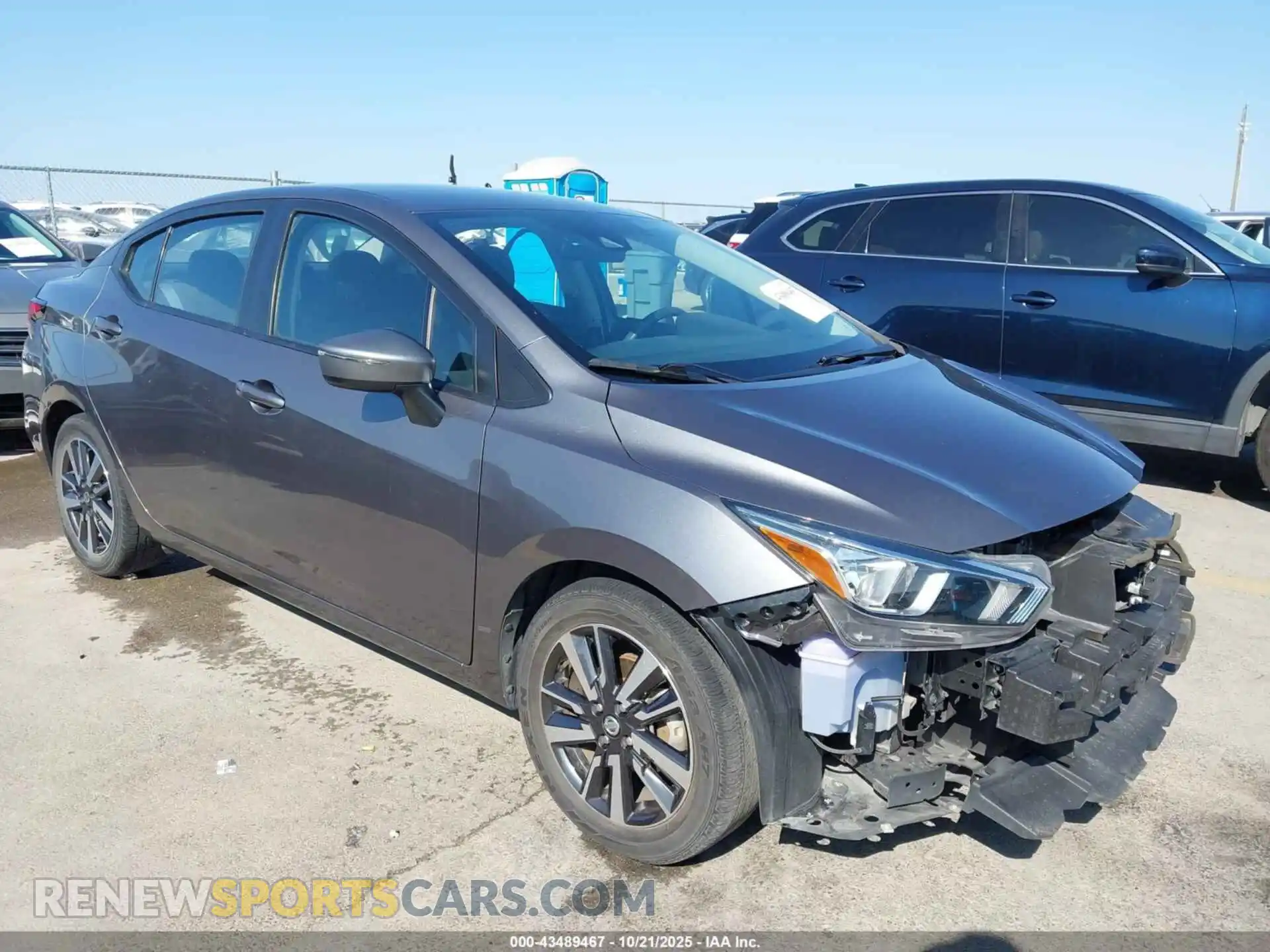 1 Photograph of a damaged car 3N1CN8EVXML843586 NISSAN VERSA 2021