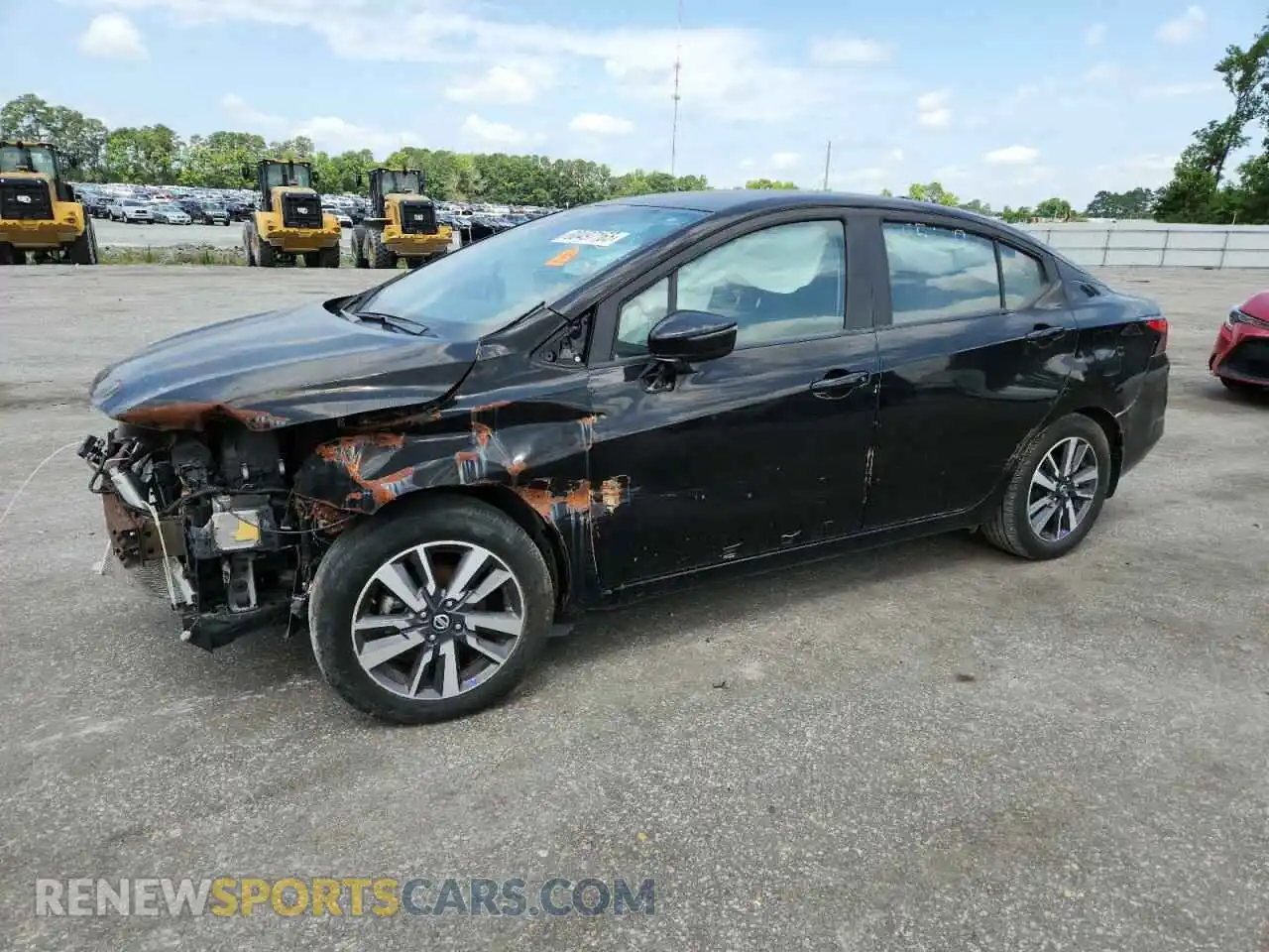 1 Photograph of a damaged car 3N1CN8EVXML881853 NISSAN VERSA 2021