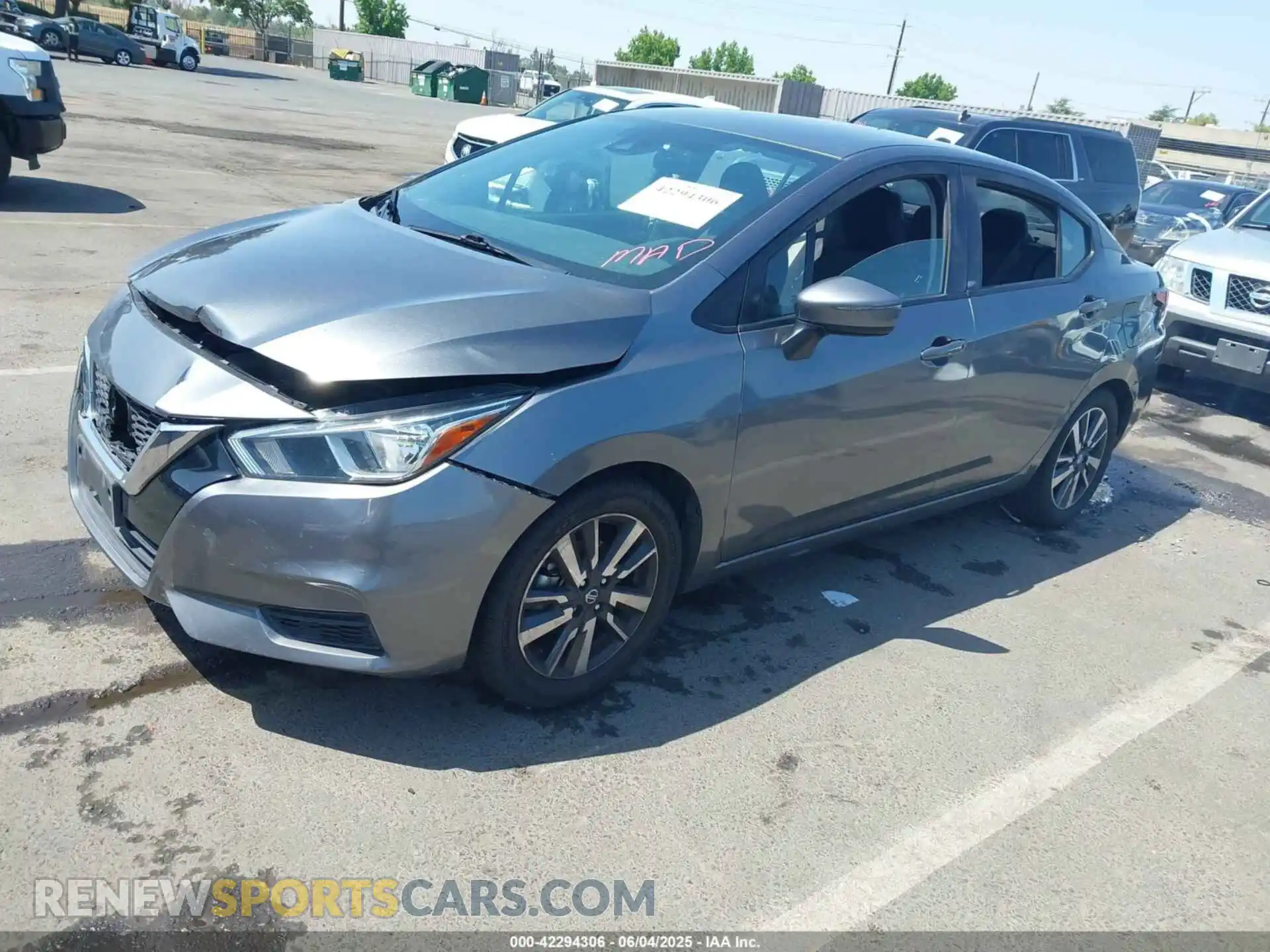 2 Photograph of a damaged car 3N1CN8EVXML884638 NISSAN VERSA 2021