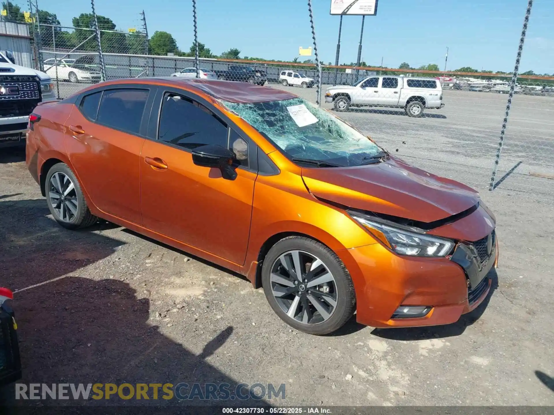1 Photograph of a damaged car 3N1CN8FV0ML925969 NISSAN VERSA 2021