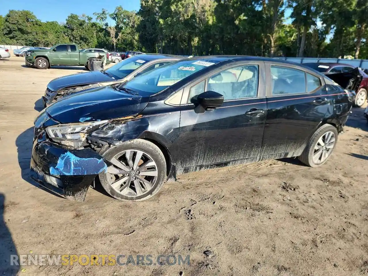 1 Photograph of a damaged car 3N1CN8FV9ML852245 NISSAN VERSA 2021