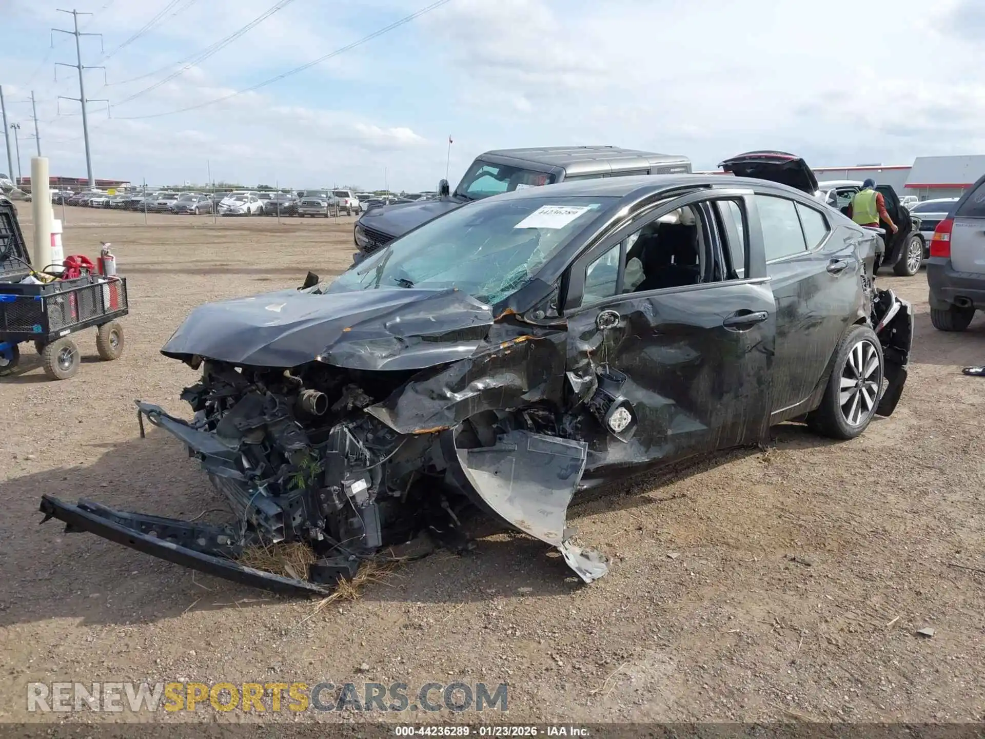 2 Photograph of a damaged car 3N1CN8FVXML917944 NISSAN VERSA 2021