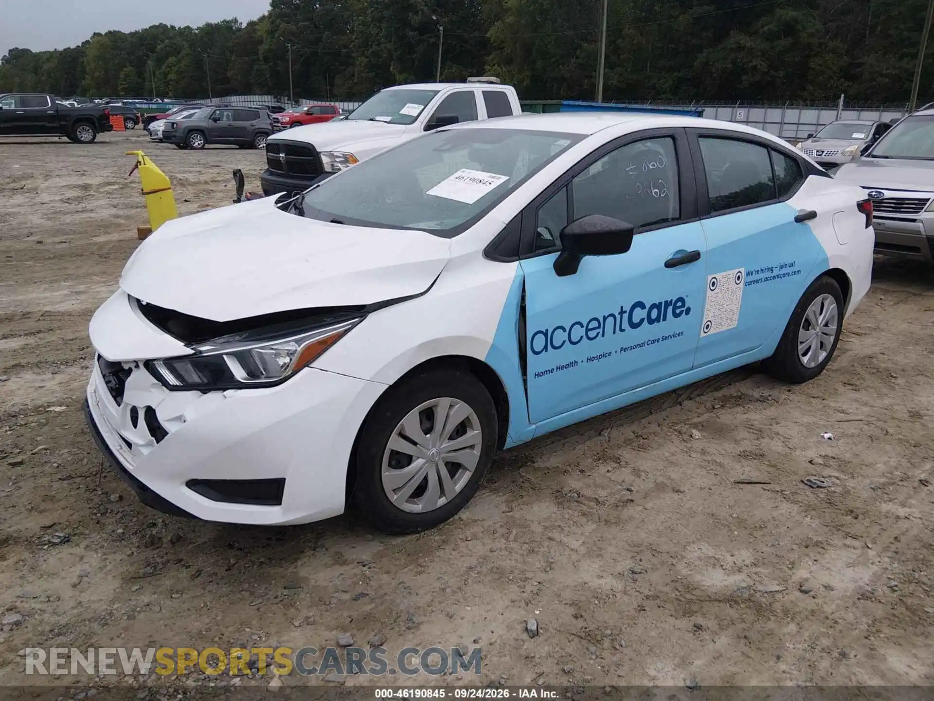 2 Photograph of a damaged car 3N1CN8DV5PL829262 NISSAN VERSA 2023