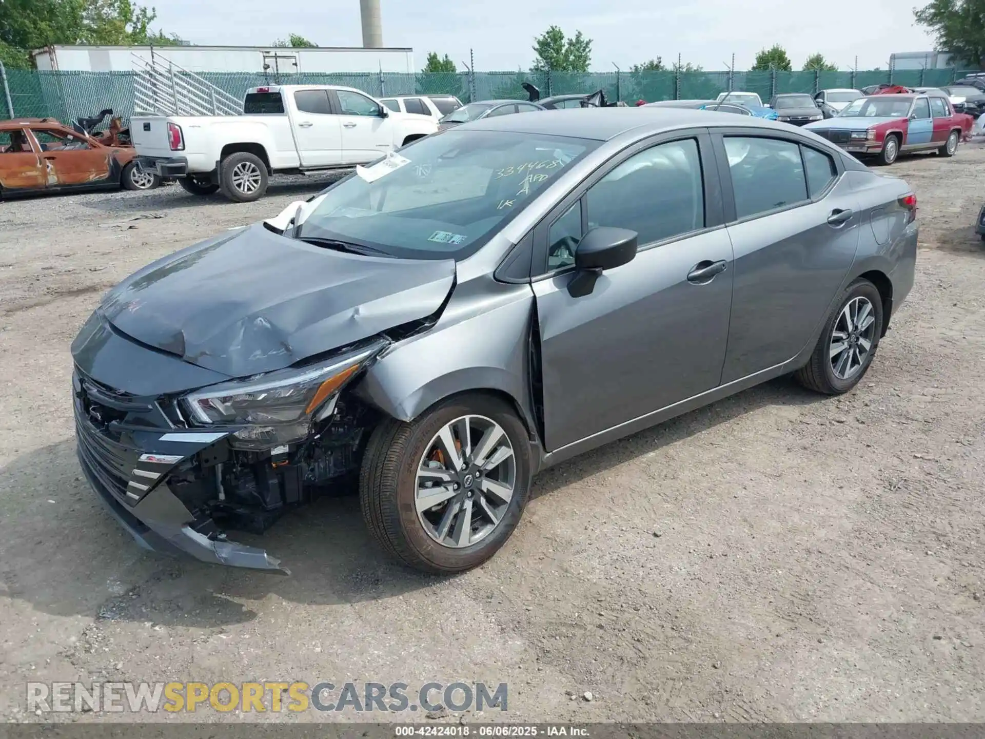 2 Photograph of a damaged car 3N1CN8DV7SL830762 NISSAN VERSA 2025