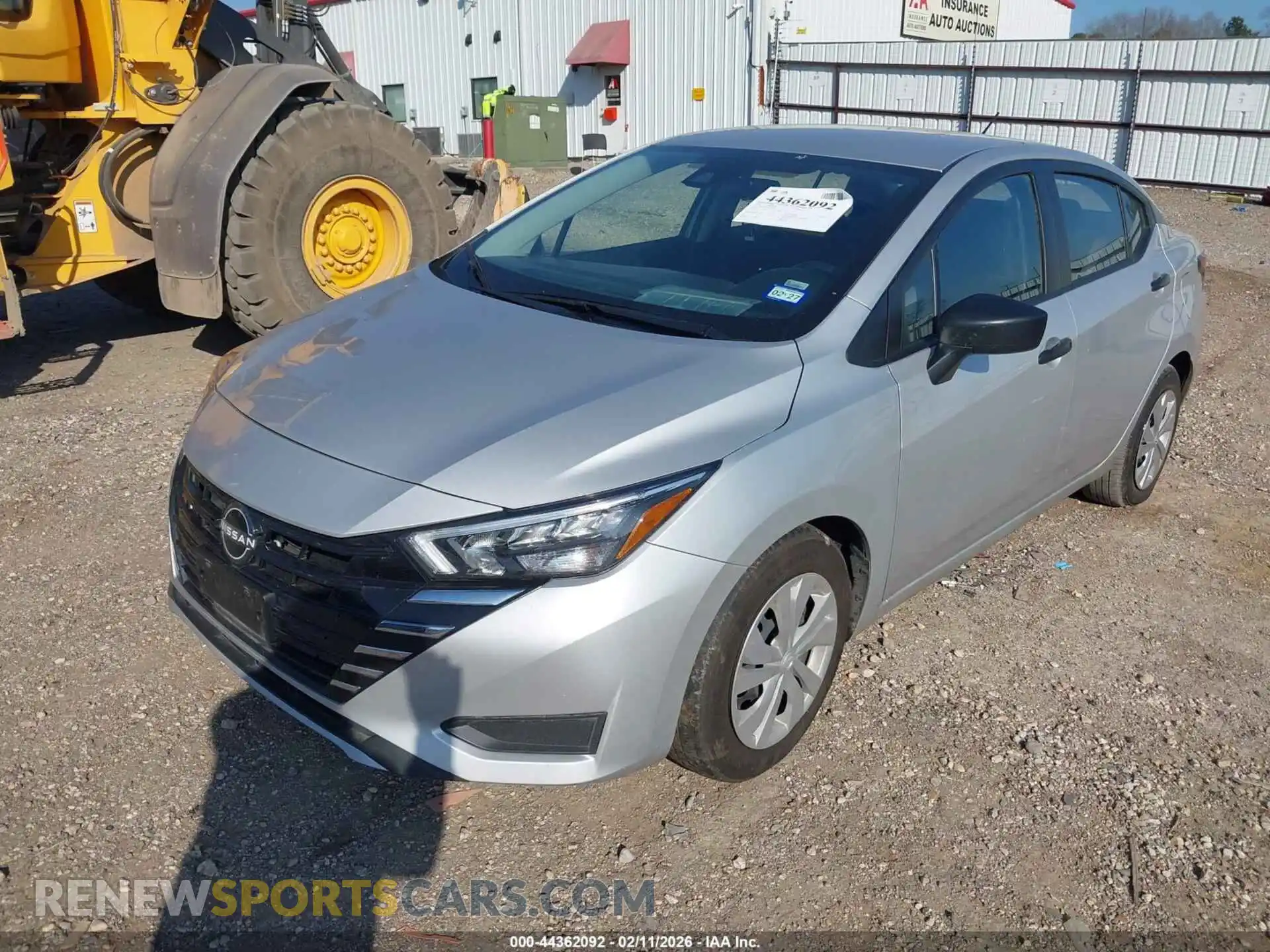 2 Photograph of a damaged car 3N1CN8DV7SL843771 NISSAN VERSA 2025