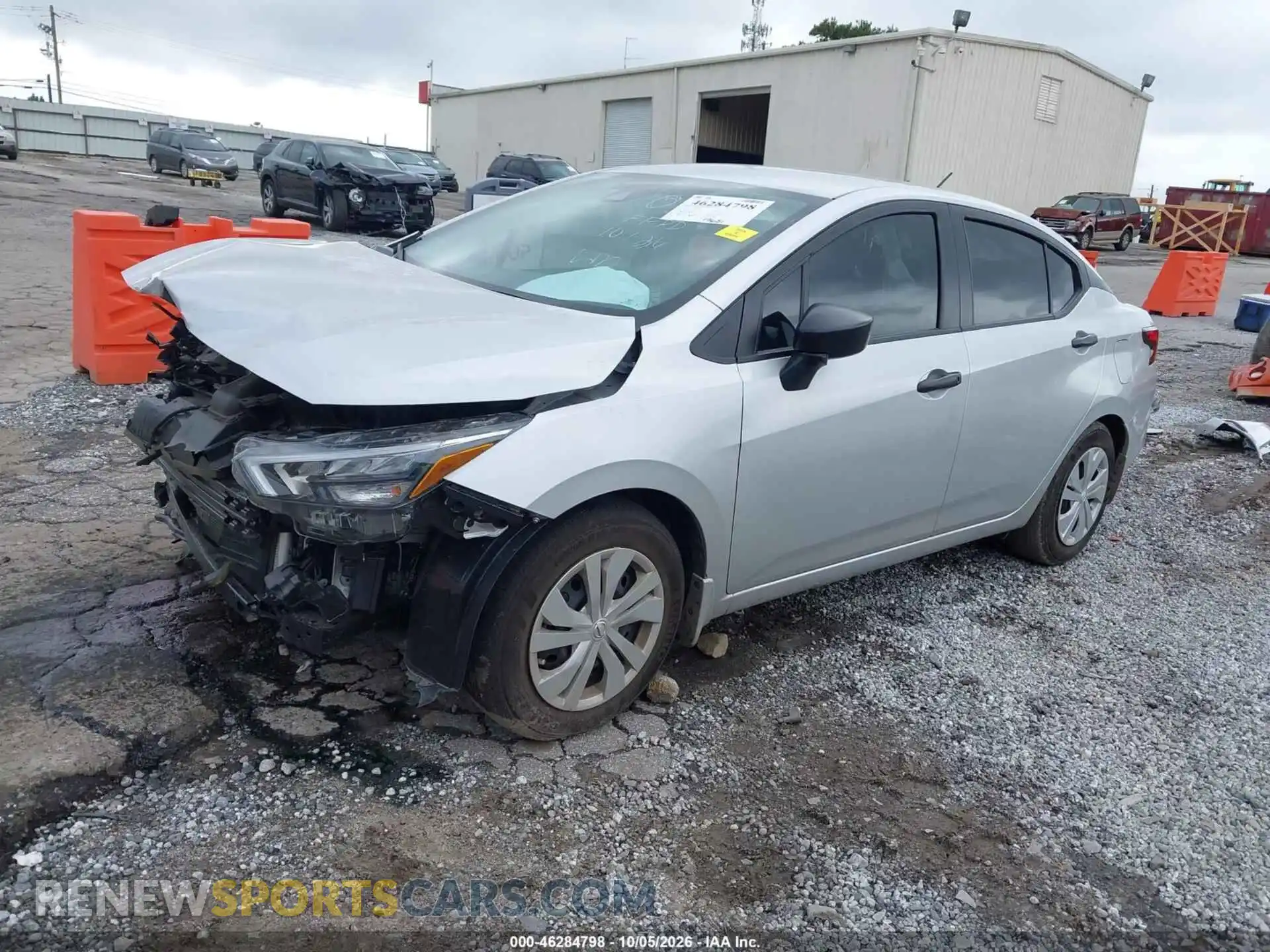 2 fotografías del automóvil dañado 3N1CN8DV7SL860540 NISSAN VERSA 2025