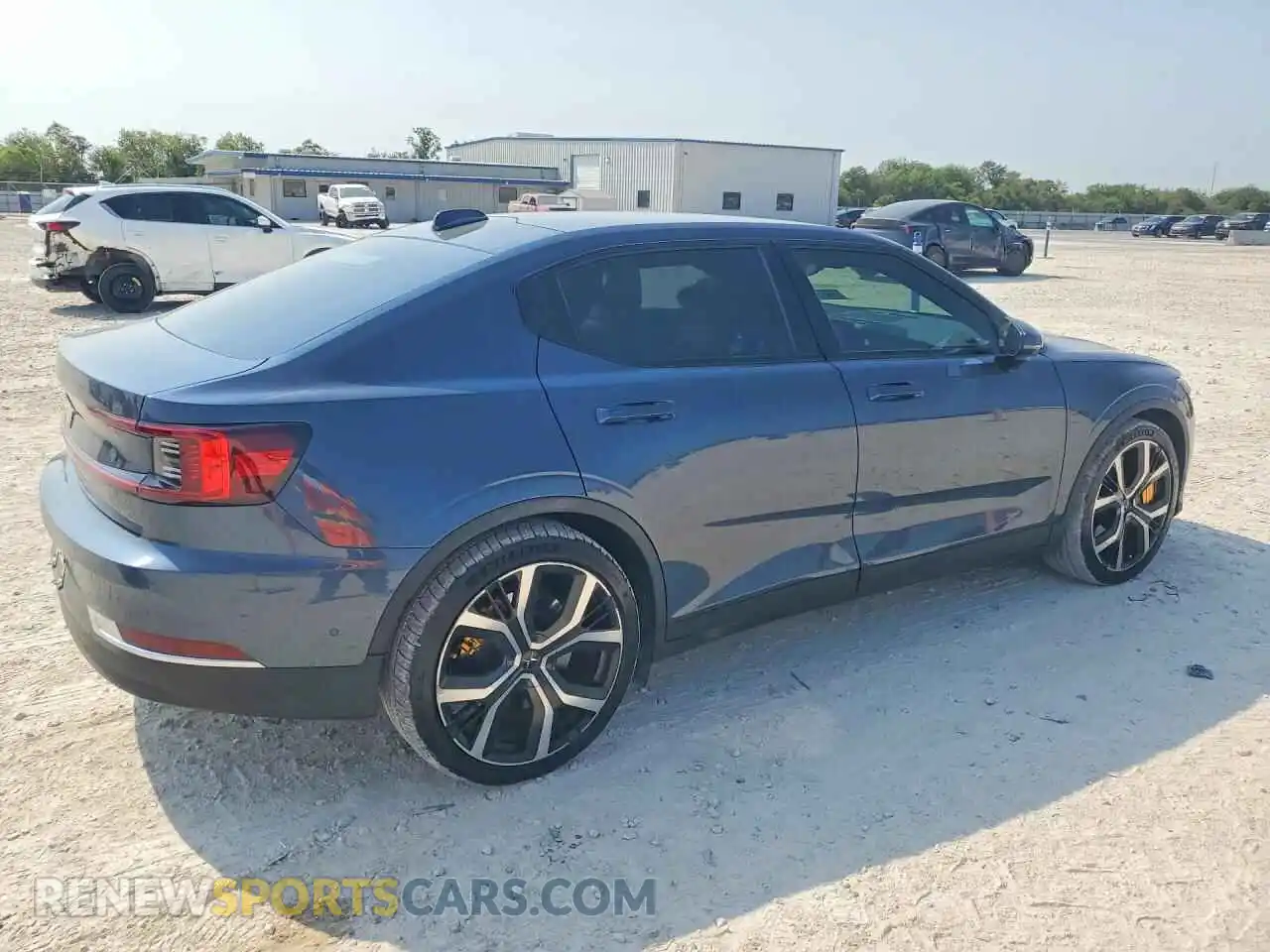 3 fotografías del automóvil dañado LPSED3KA2ML022502 POLESTAR 2 2021