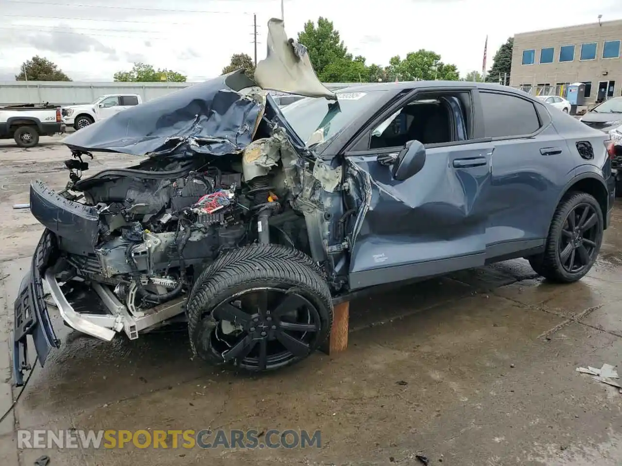 1 Photograph of a damaged car LPSED3KA3ML014344 POLESTAR 2 2021