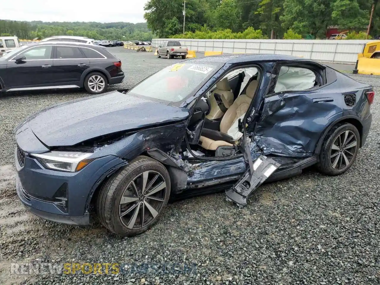 1 Photograph of a damaged car LPSED3KA3NL055493 POLESTAR 2 2022