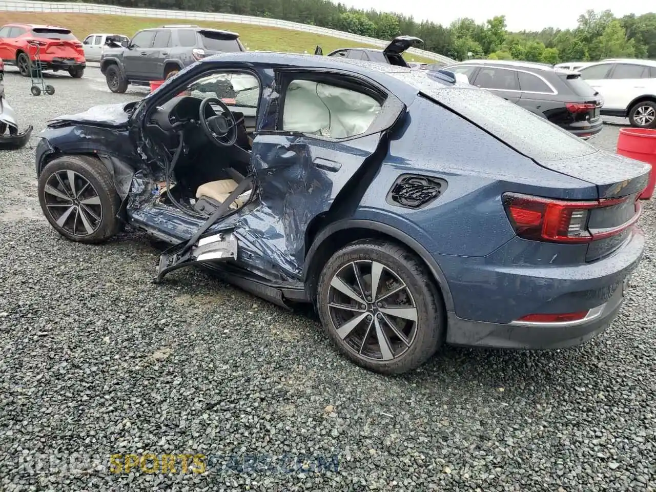 2 Photograph of a damaged car LPSED3KA3NL055493 POLESTAR 2 2022