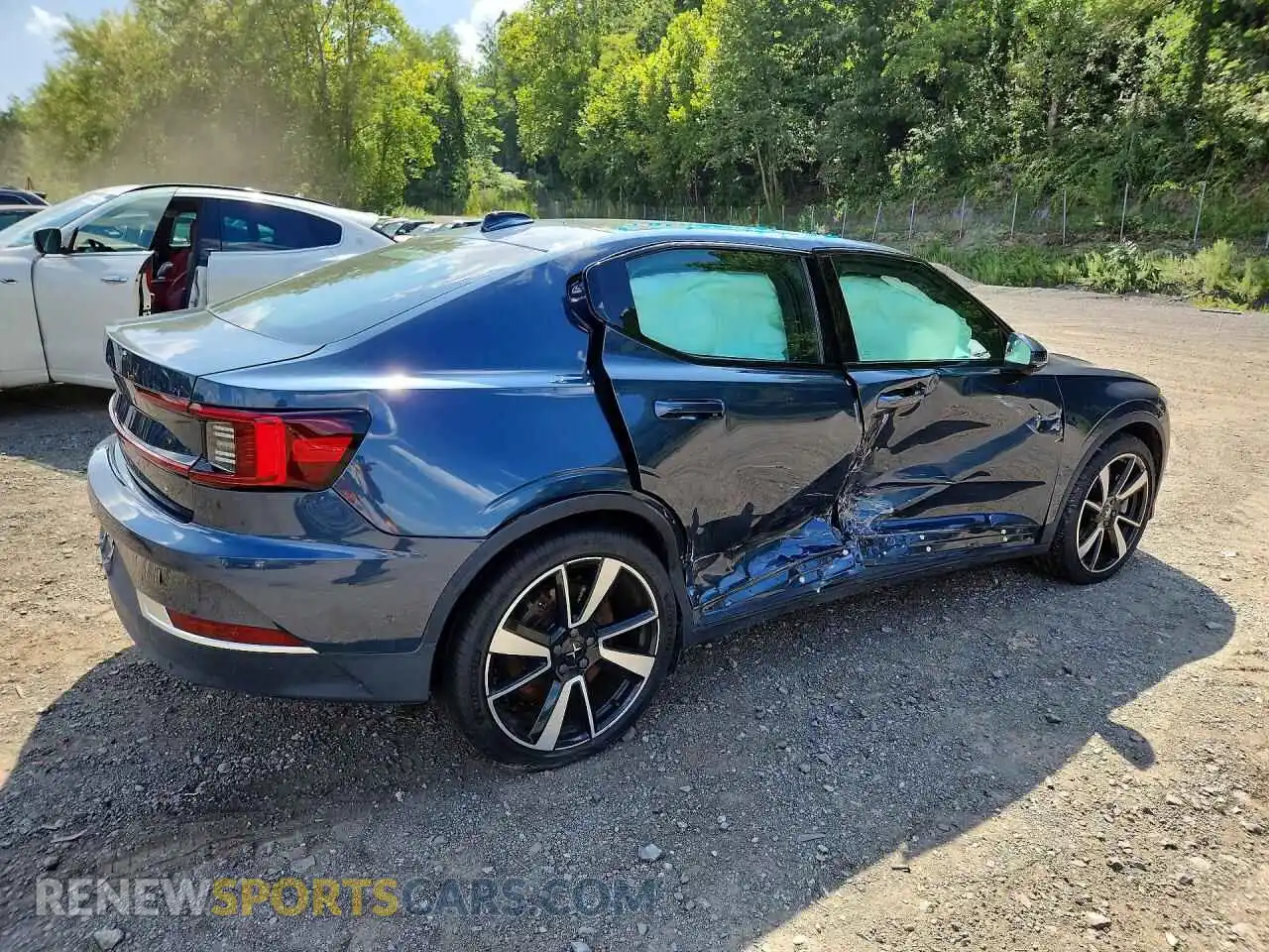 3 fotografías del automóvil dañado LPSED3KA6NL057531 POLESTAR 2 2022