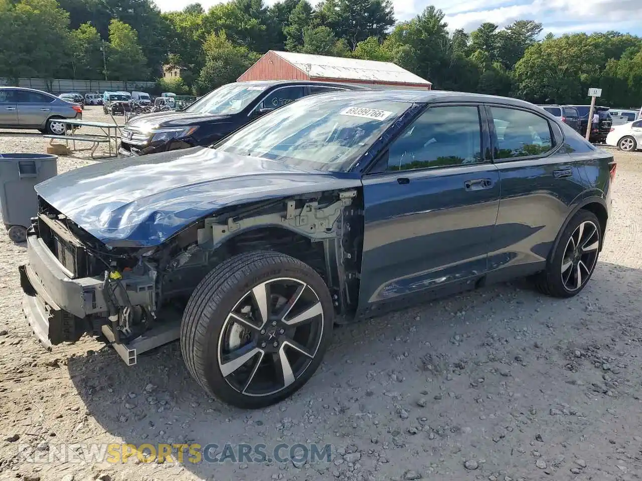 1 Photograph of a damaged car LPSED3KA6NL076208 POLESTAR 2 2022