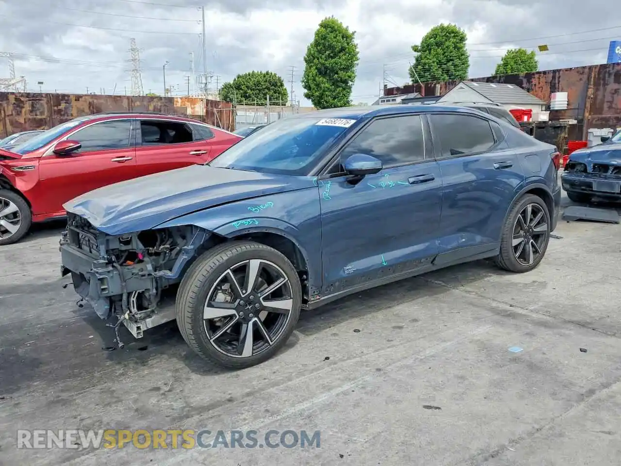 1 Photograph of a damaged car LPSED3KA8NL058809 POLESTAR 2 2022