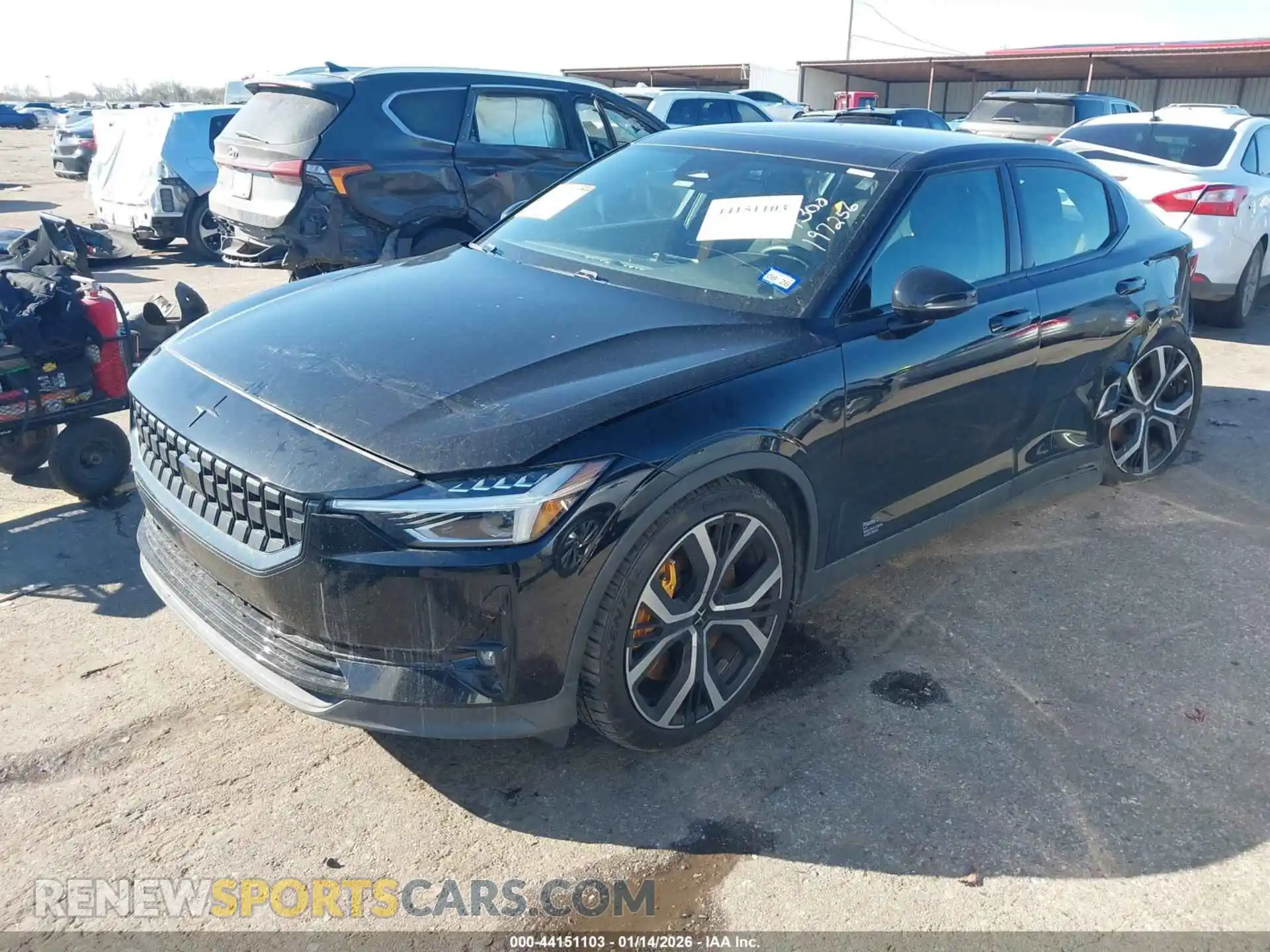 2 Photograph of a damaged car LPSED3KAXNL078785 POLESTAR 2 2022