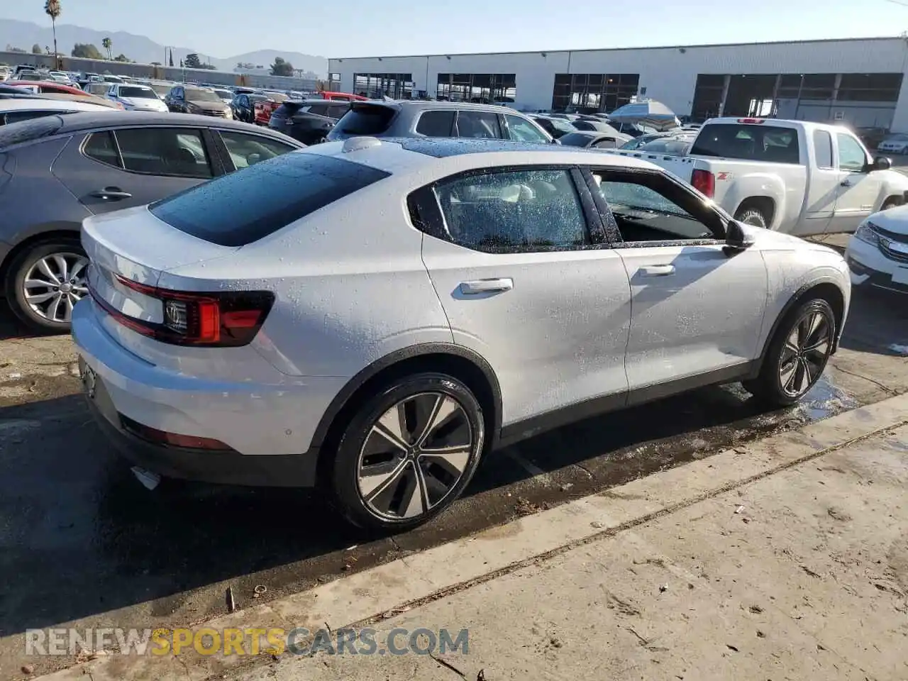 3 fotografías del automóvil dañado YSMED3KA0PL142119 POLESTAR 2 2023