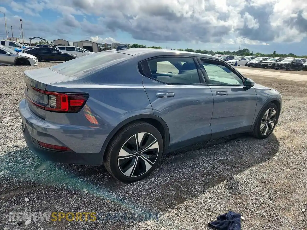3 fotografías del automóvil dañado YSMED3KA2PL126911 POLESTAR 2 2023