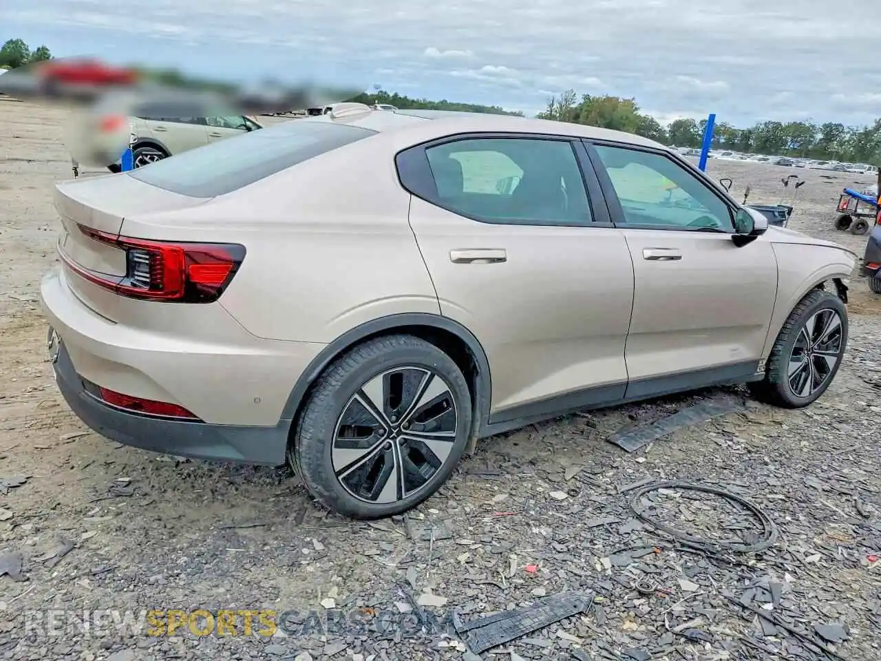 3 fotografías del automóvil dañado YSMED3KA6PL122151 POLESTAR 2 2023