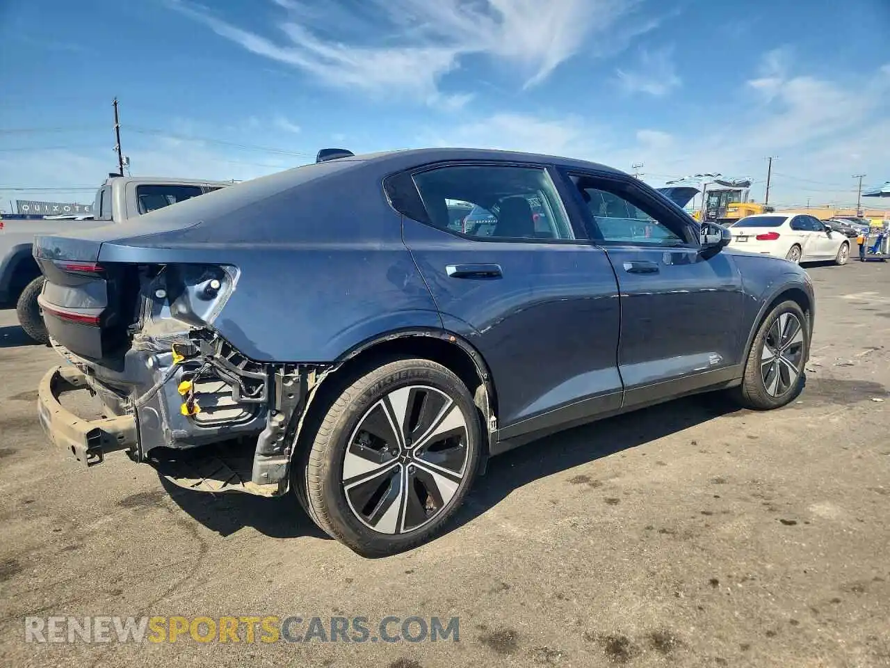 3 fotografías del automóvil dañado YSMED3KA7PL120862 POLESTAR 2 2023