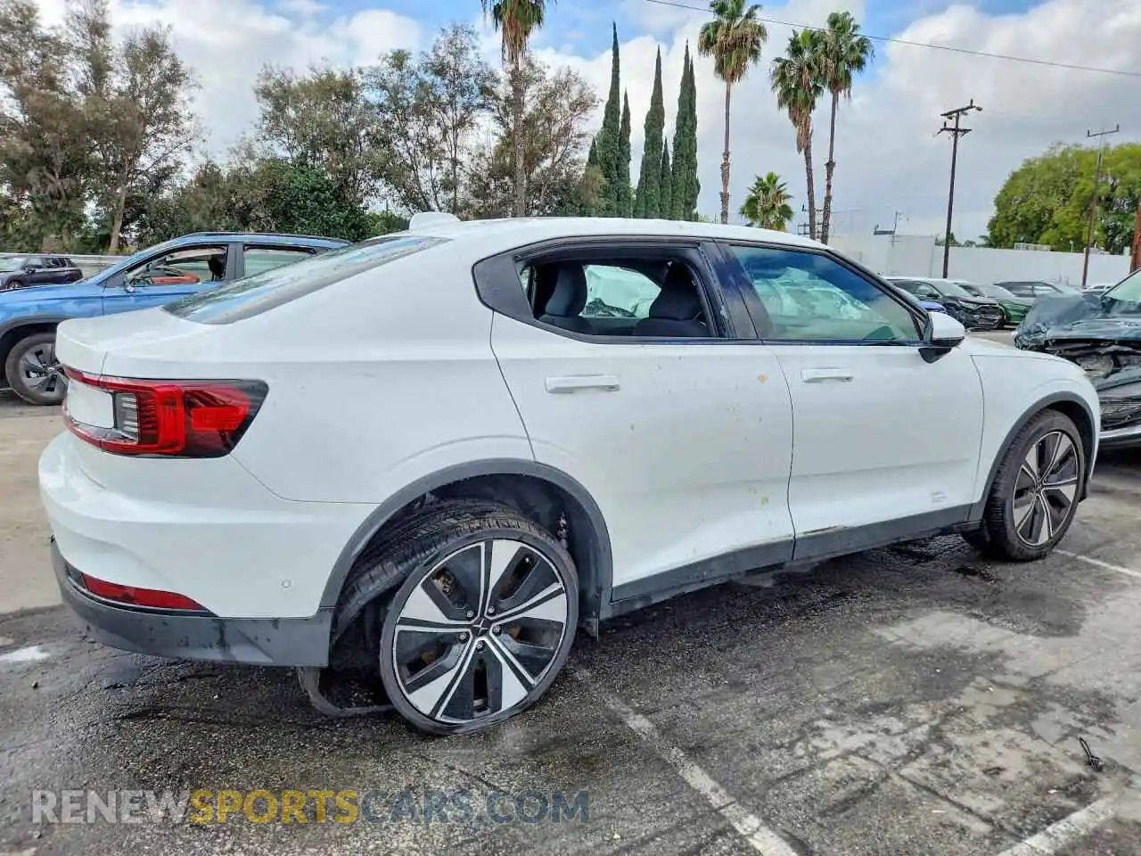 3 fotografías del automóvil dañado YSMED3KA9PL144645 POLESTAR 2 2023