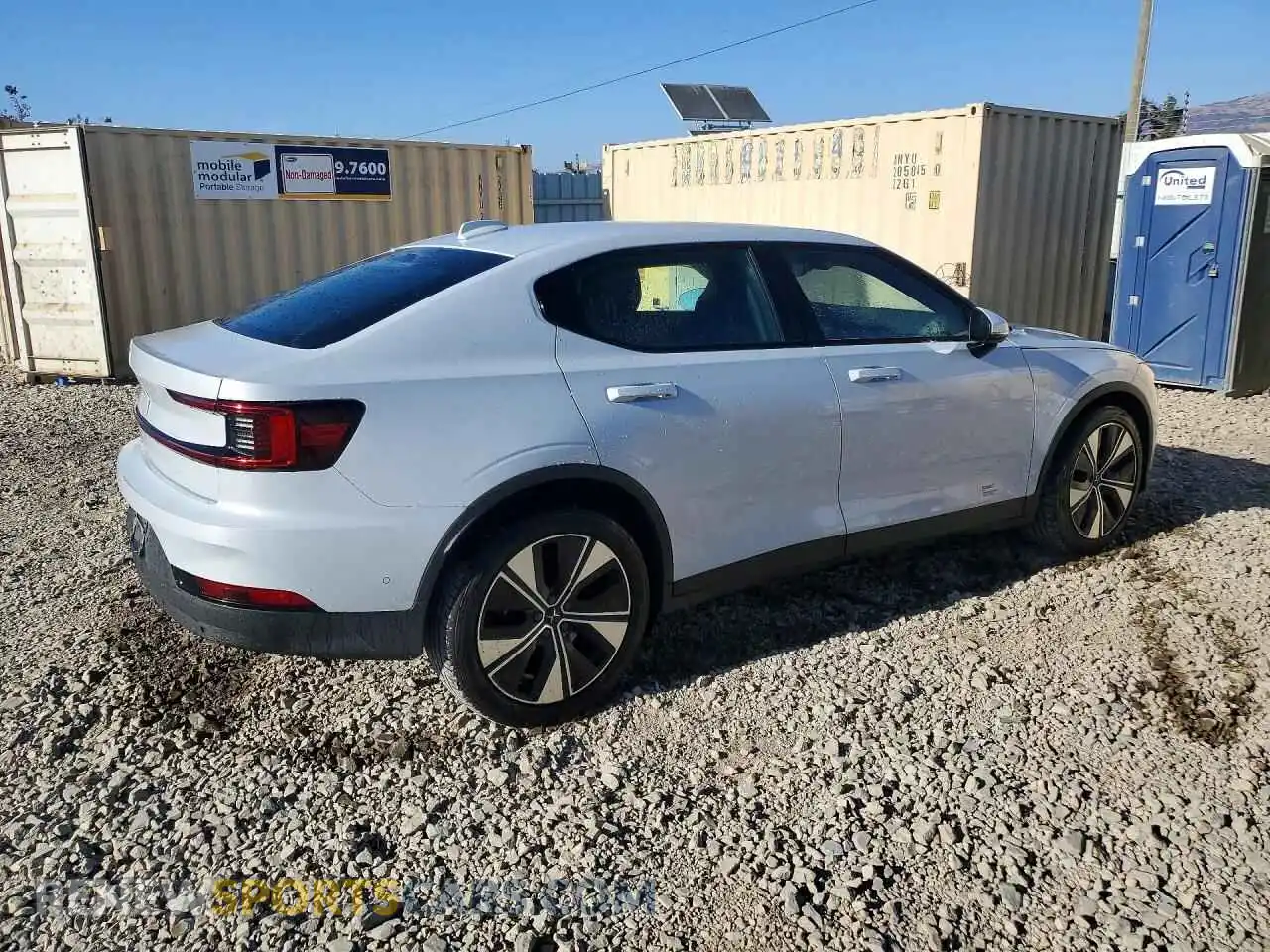 3 fotografías del automóvil dañado YSMEG3KA0PL141222 POLESTAR 2 2023