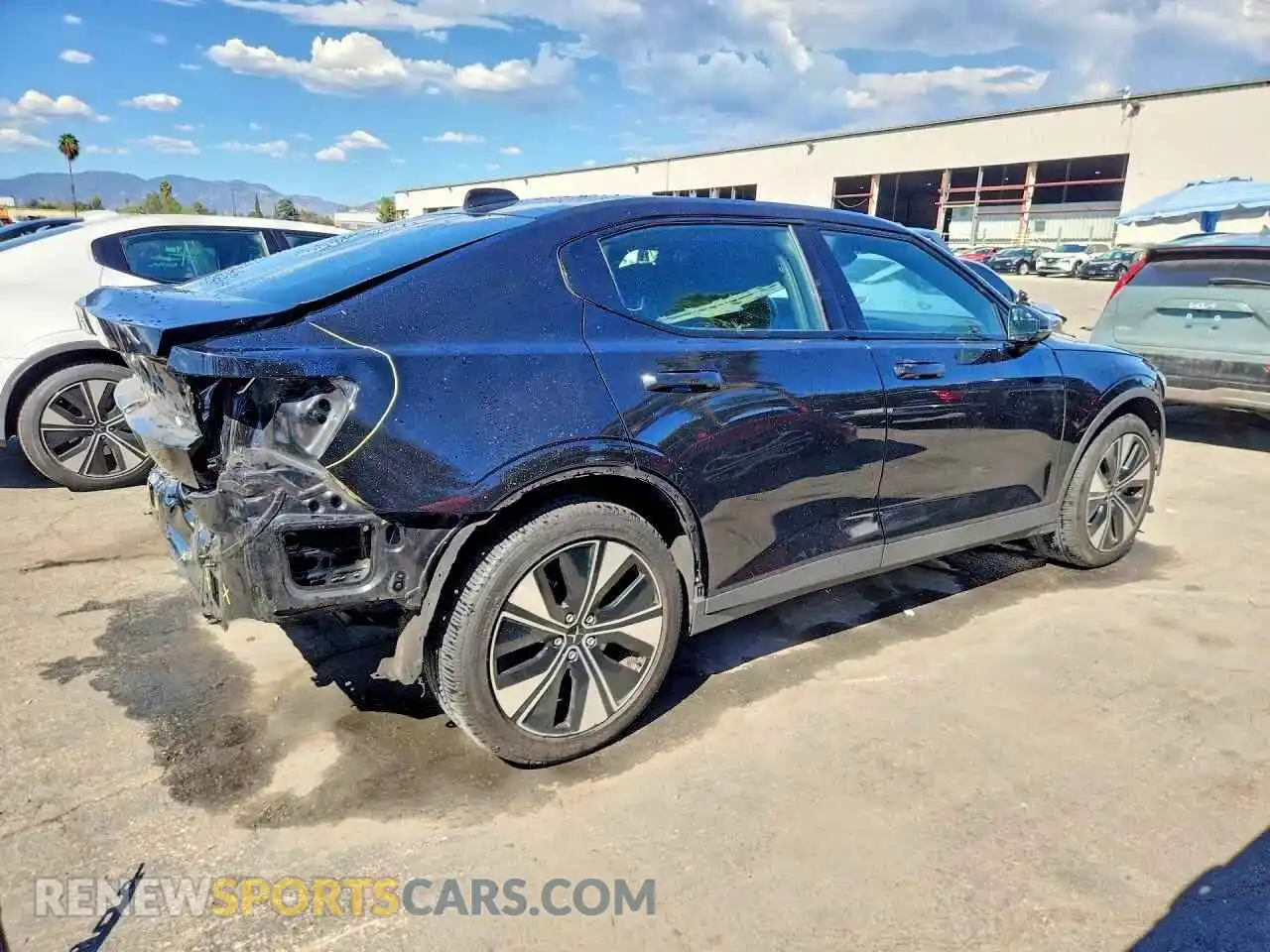 3 fotografías del automóvil dañado YSMEG3KA2PL137060 POLESTAR 2 2023
