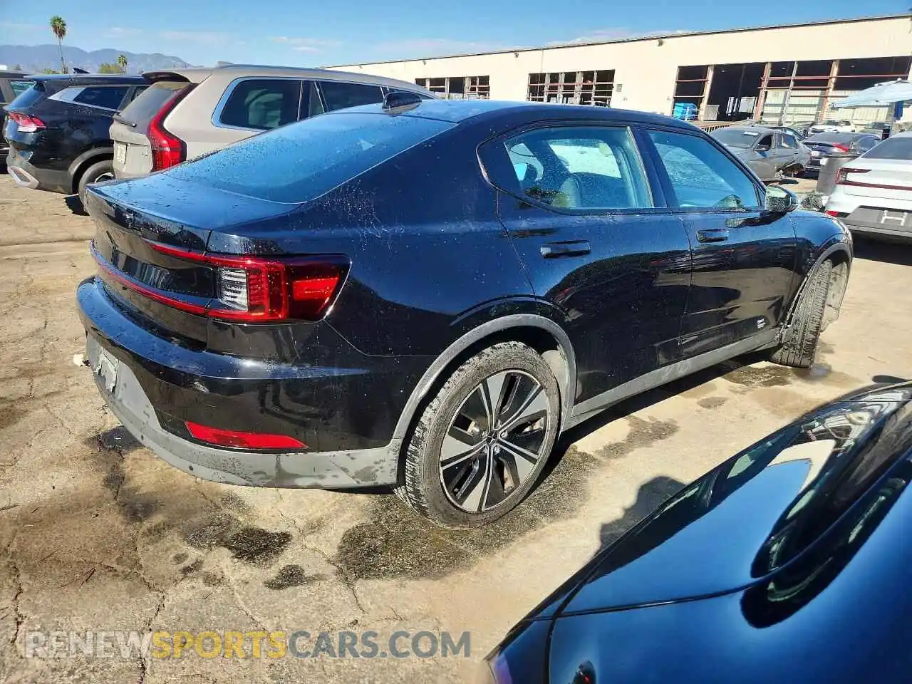 3 fotografías del automóvil dañado YSMEG3KA3PL142655 POLESTAR 2 2023