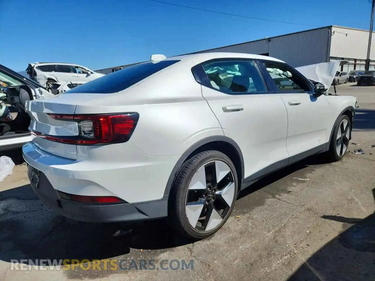 3 fotografías del automóvil dañado YSMEG3KA4PL141322 POLESTAR 2 2023