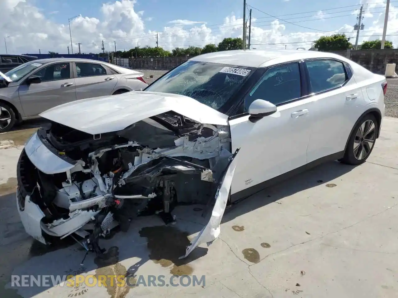 1 Photograph of a damaged car YSMEG3KA5PL125419 POLESTAR 2 2023