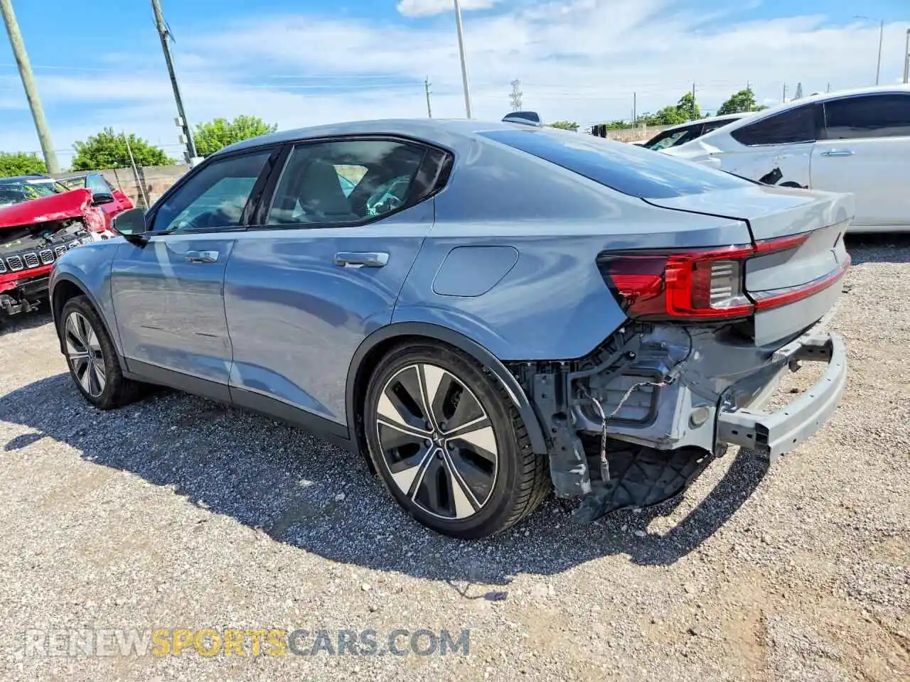 2 Photograph of a damaged car YSMEG3KA7PL140679 POLESTAR 2 2023