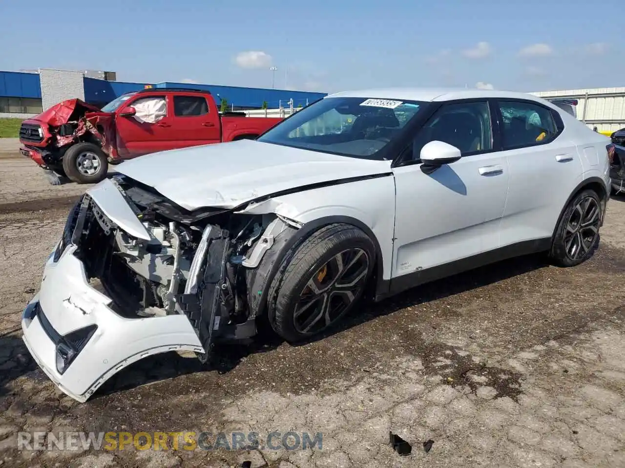 1 Photograph of a damaged car YSMET3KA3PL129058 POLESTAR 2 2023