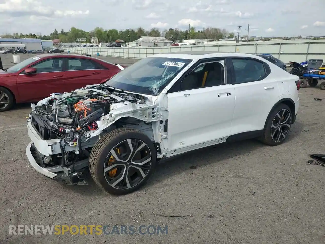 1 Photograph of a damaged car YSMET3KA4PL133748 POLESTAR 2 2023