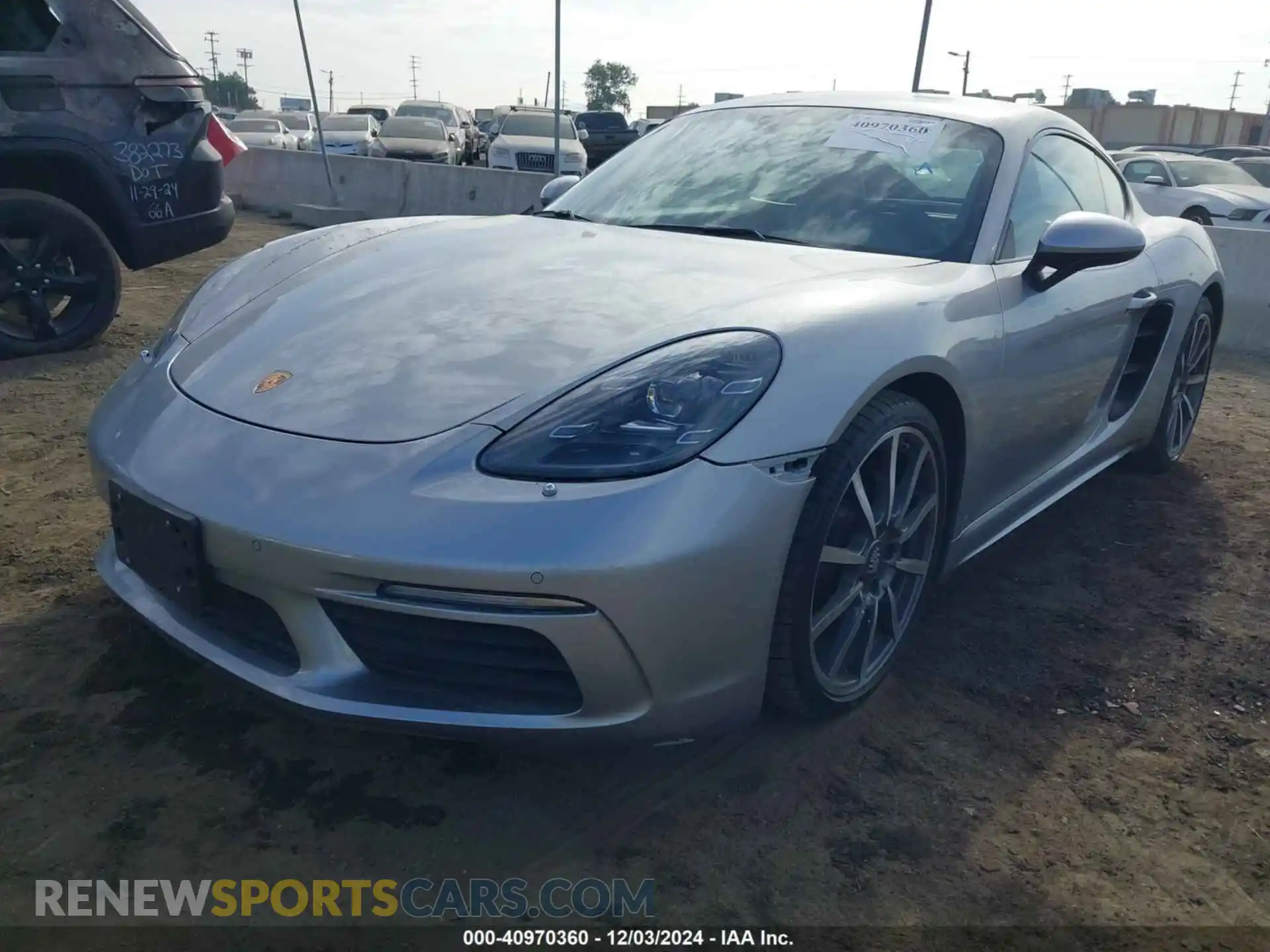 2 Photograph of a damaged car WP0AA2A82MS260377 PORSCHE 718 CAYMAN 2021