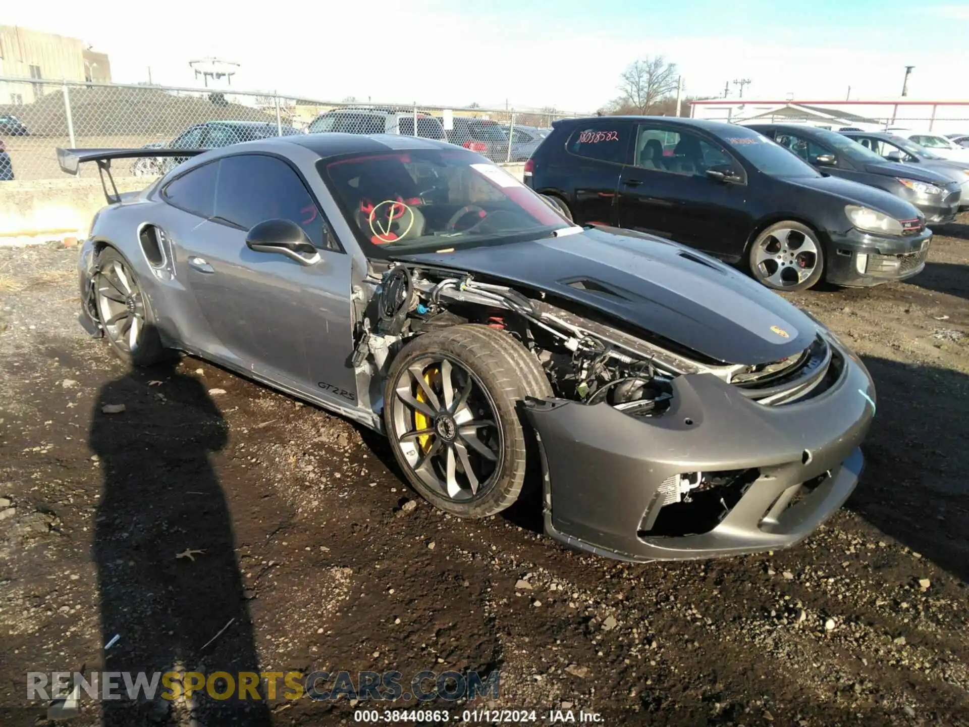 1 Photograph of a damaged car WP0AE2A93JS185228 PORSCHE 911 2018