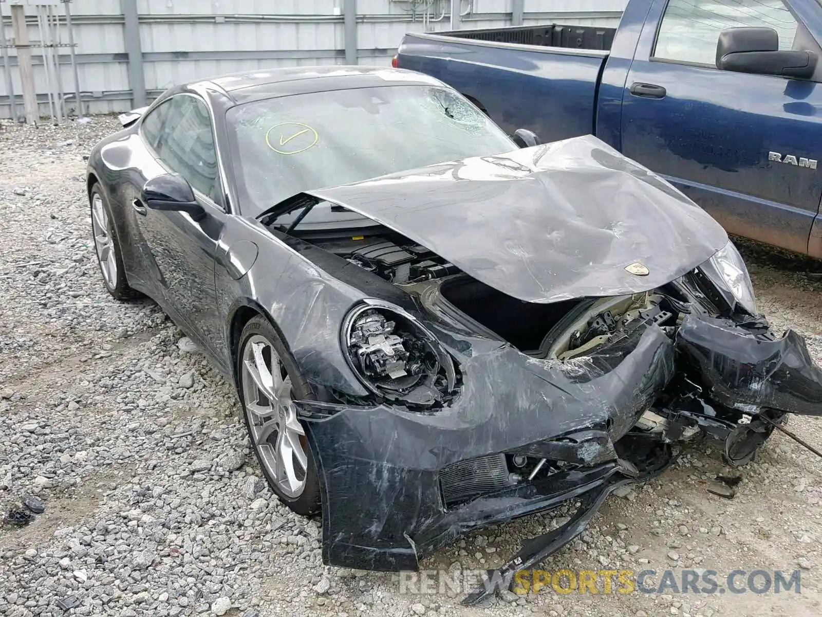 1 Photograph of a damaged car WP0AA2A91KS103574 PORSCHE 911 2019