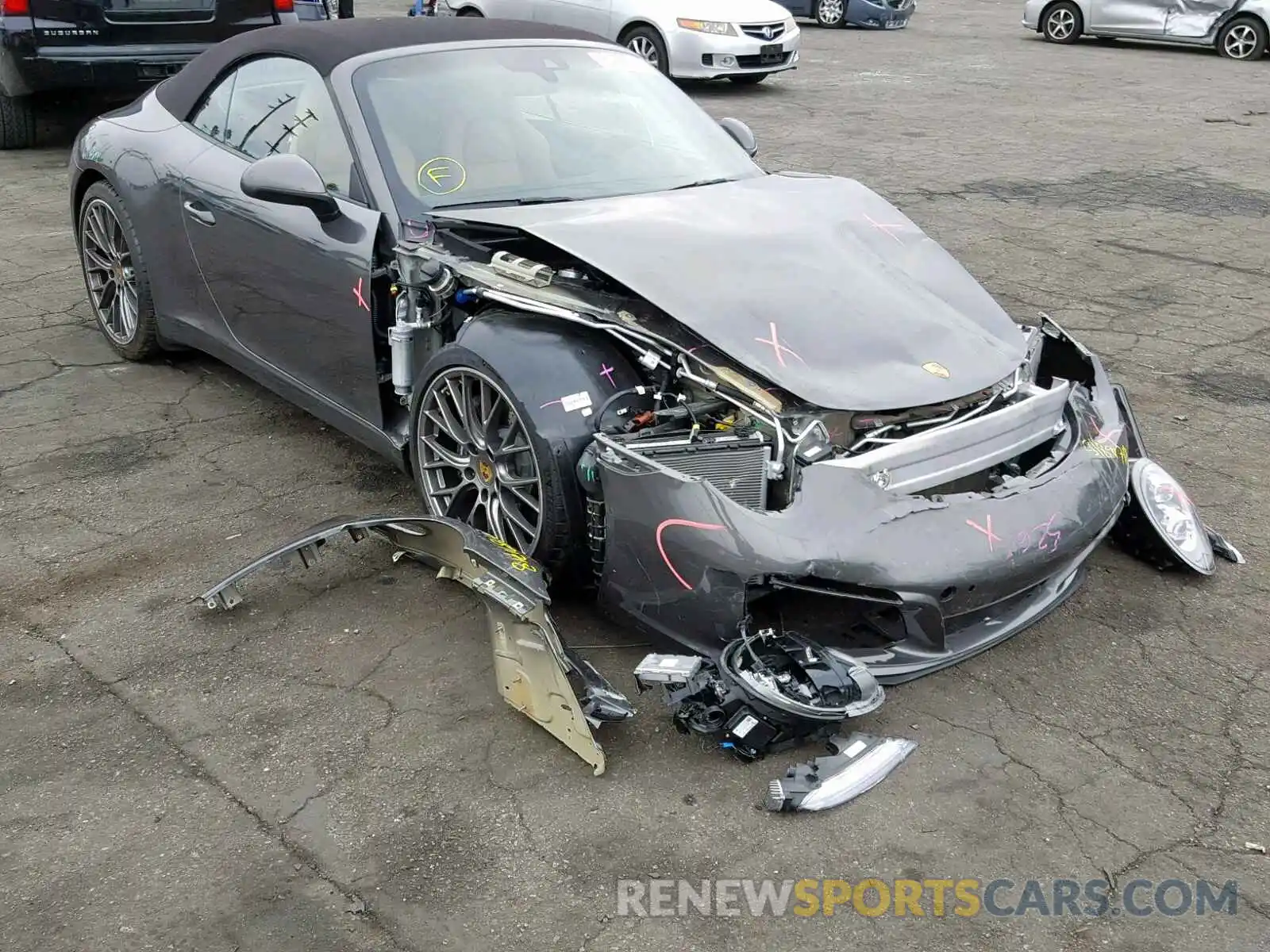 1 Photograph of a damaged car WP0CA2A9XKS129082 PORSCHE 911 2019