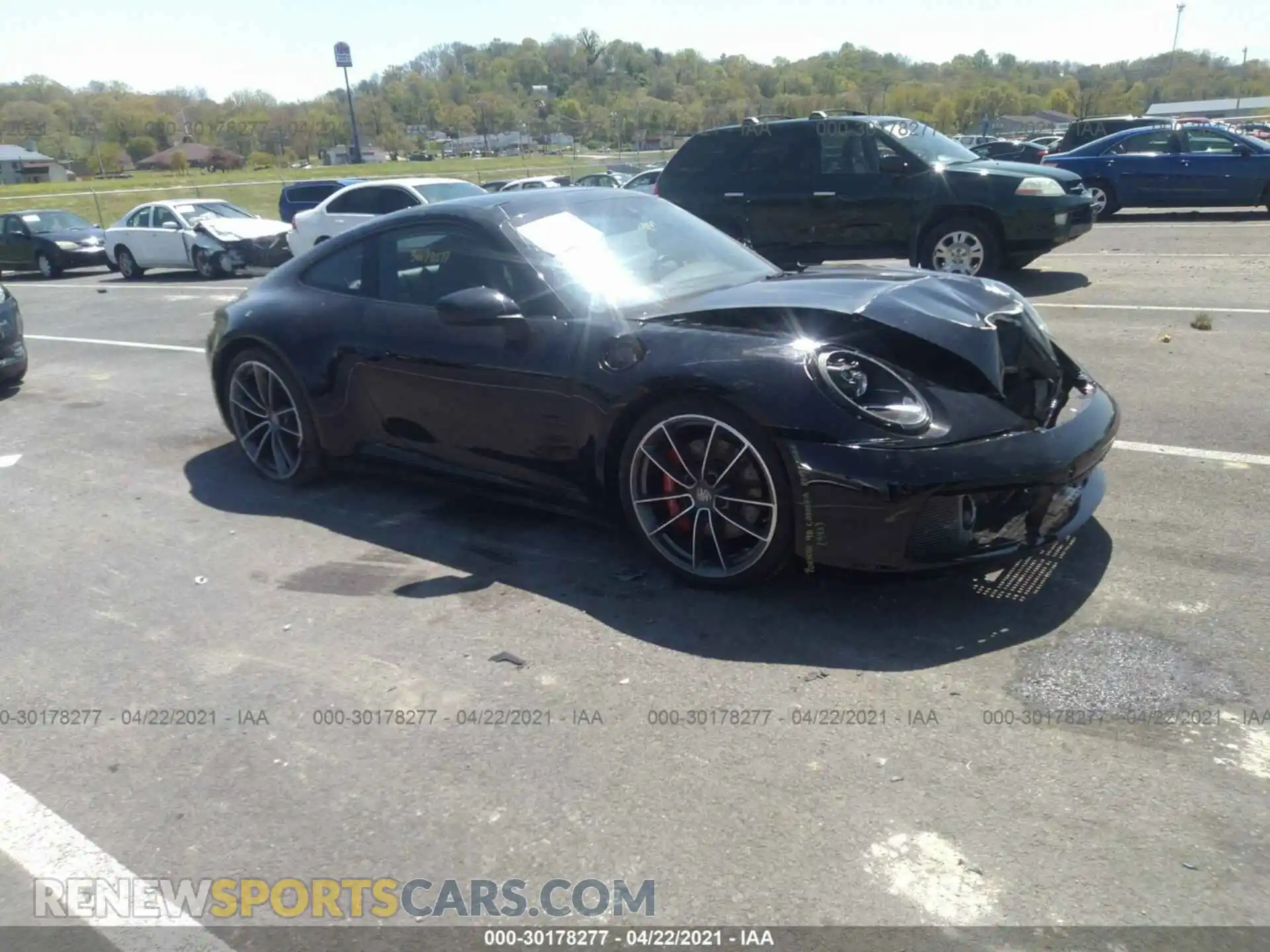 1 Photograph of a damaged car WP0AB2A90LS227480 PORSCHE 911 2020