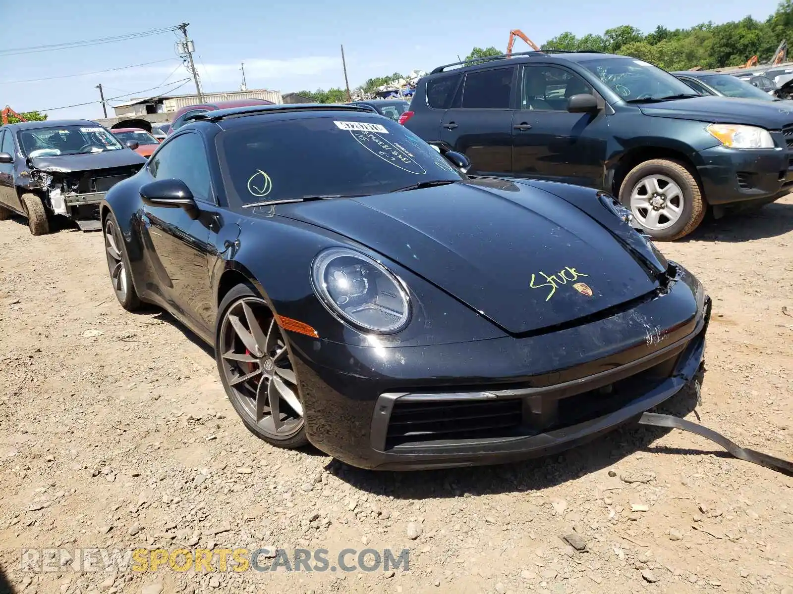 1 Photograph of a damaged car WP0AB2A92LS227786 PORSCHE 911 2020
