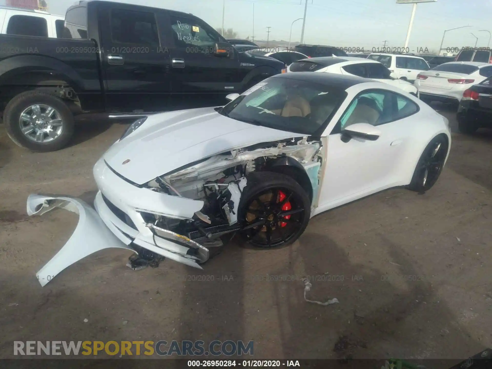 2 Photograph of a damaged car WP0AB2A98LS226416 PORSCHE 911 2020