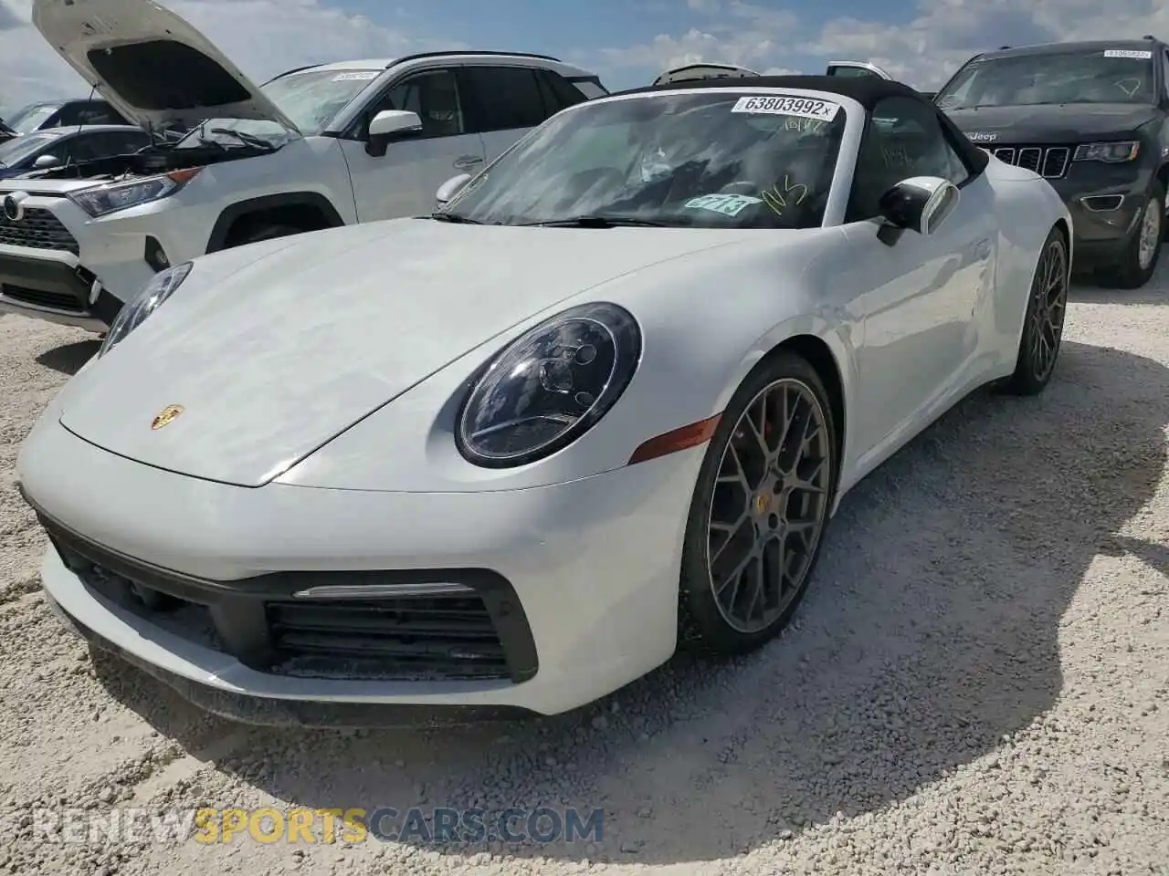 2 Photograph of a damaged car WP0CB2A97LS263787 PORSCHE 911 2020