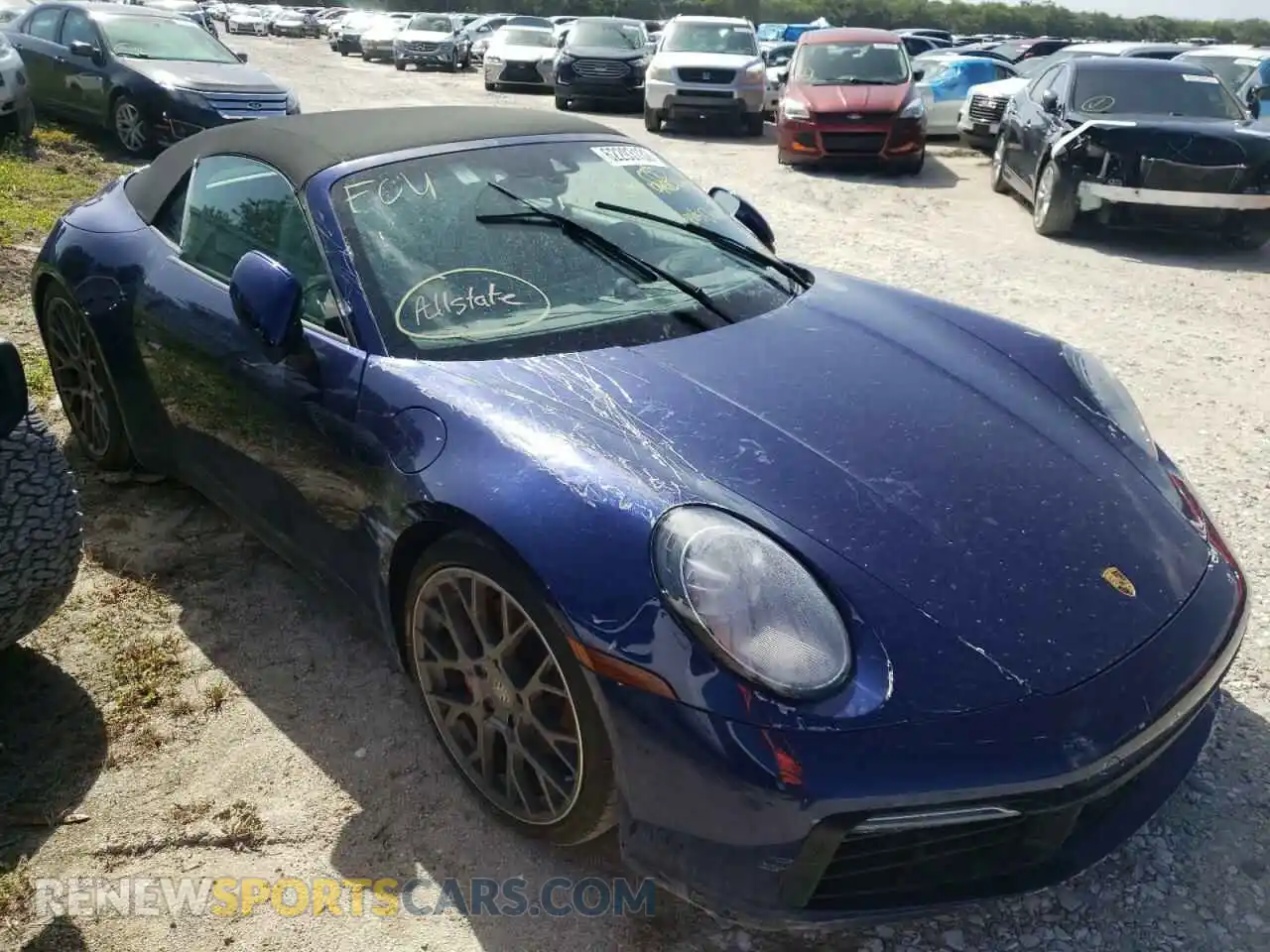 1 Photograph of a damaged car WP0CB2A99LS262415 PORSCHE 911 2020