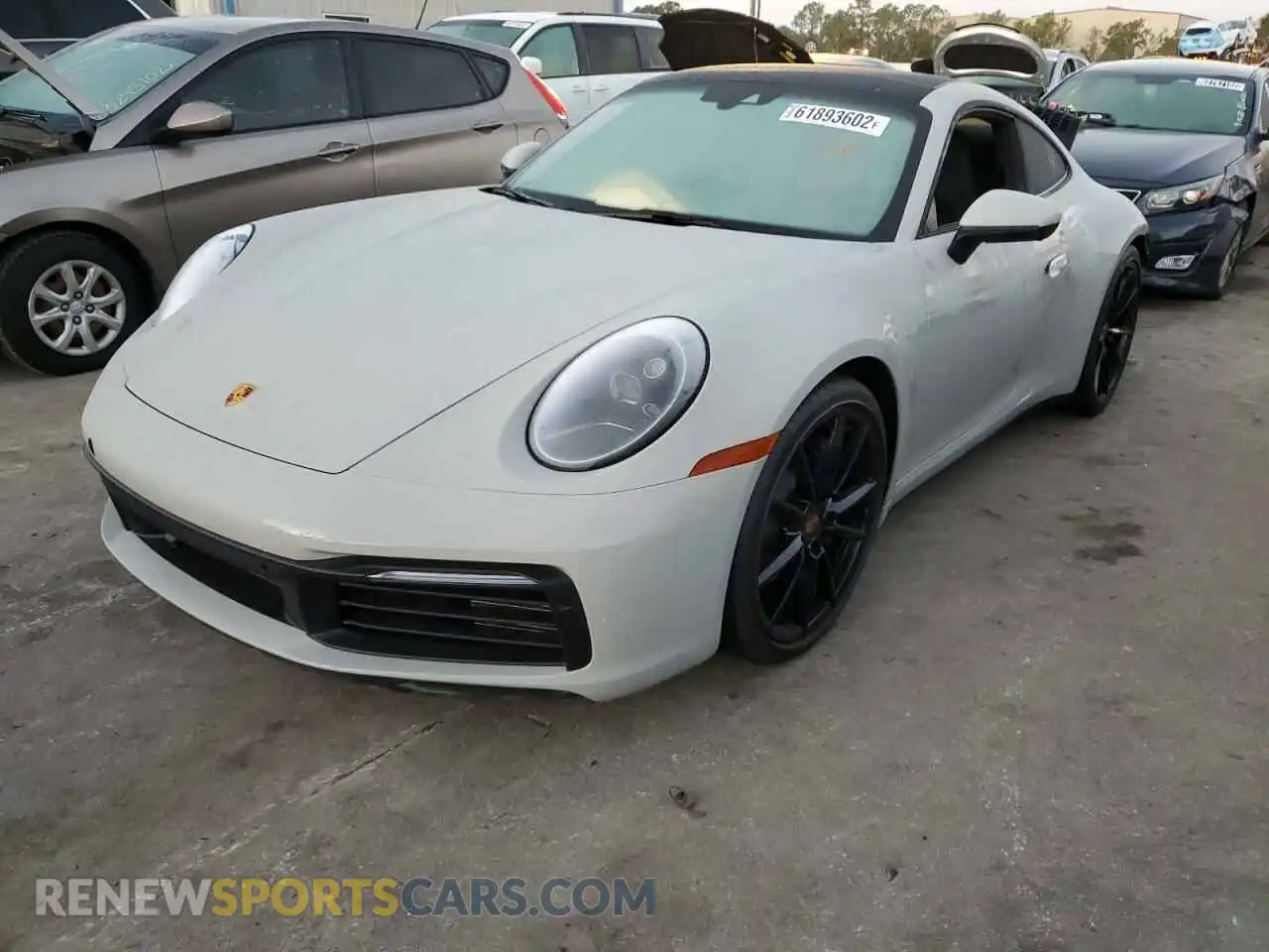 2 fotografías del automóvil dañado WP0AA2A90MS206178 PORSCHE 911 2021