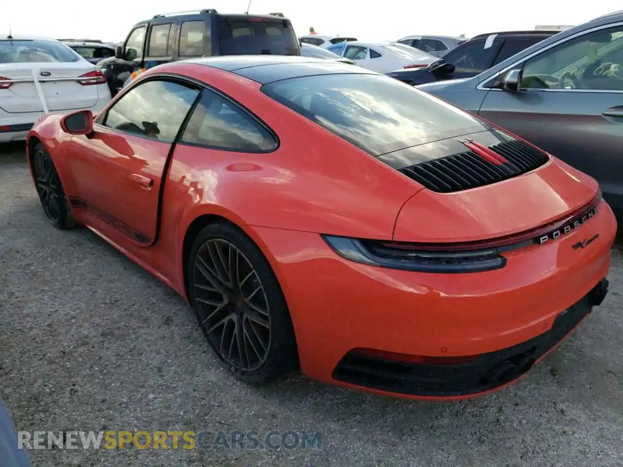 3 Photograph of a damaged car WP0AA2A92MS205811 PORSCHE 911 2021