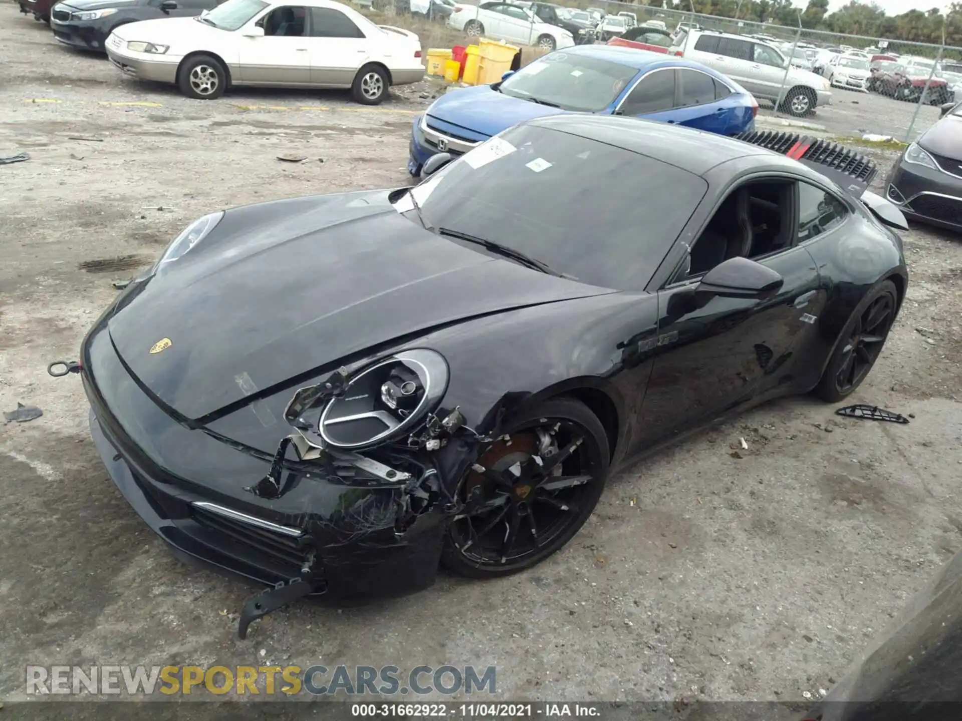 2 Photograph of a damaged car WP0AA2A93MS205266 PORSCHE 911 2021