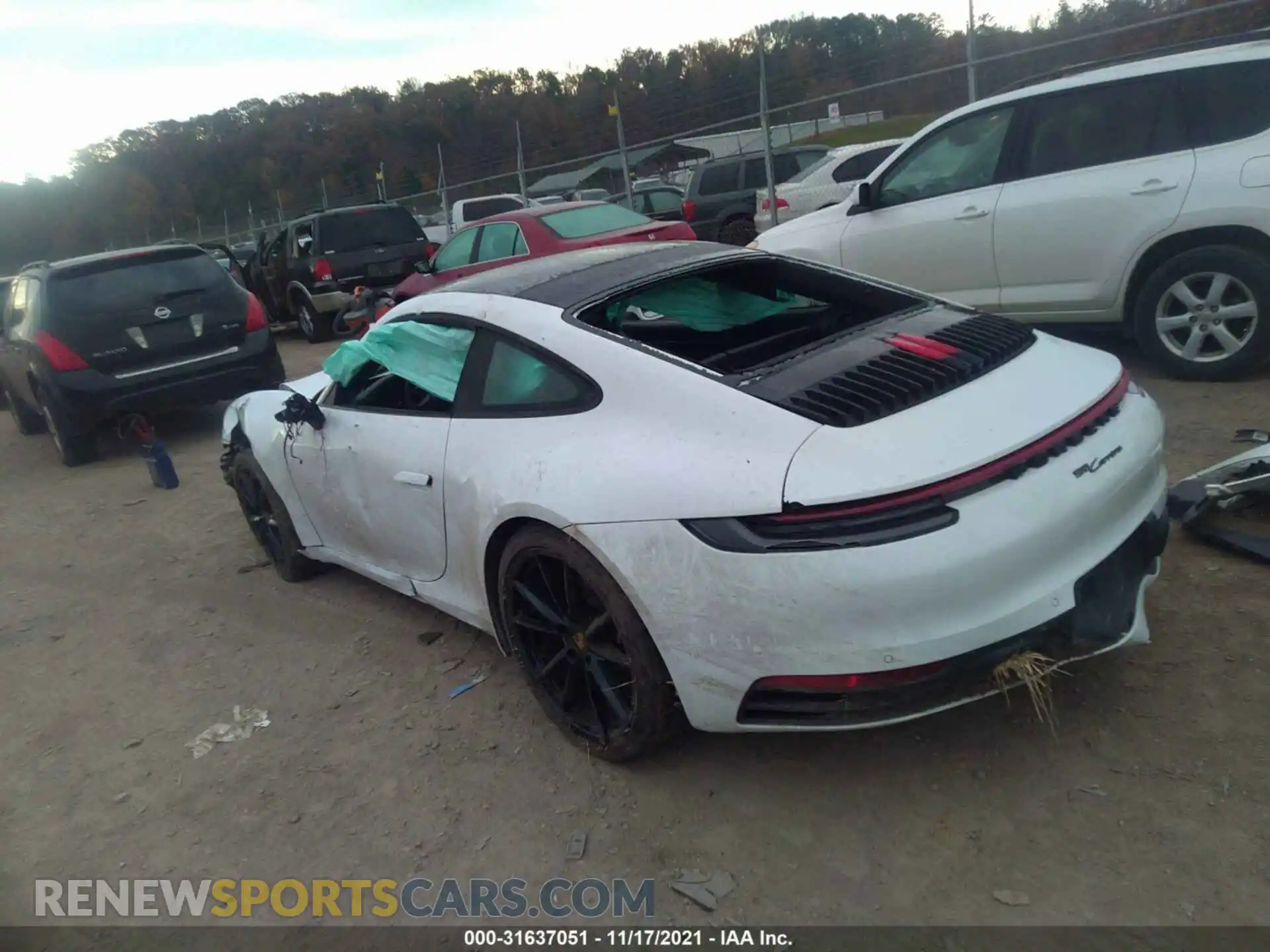3 Photograph of a damaged car WP0AA2A94MS205275 PORSCHE 911 2021