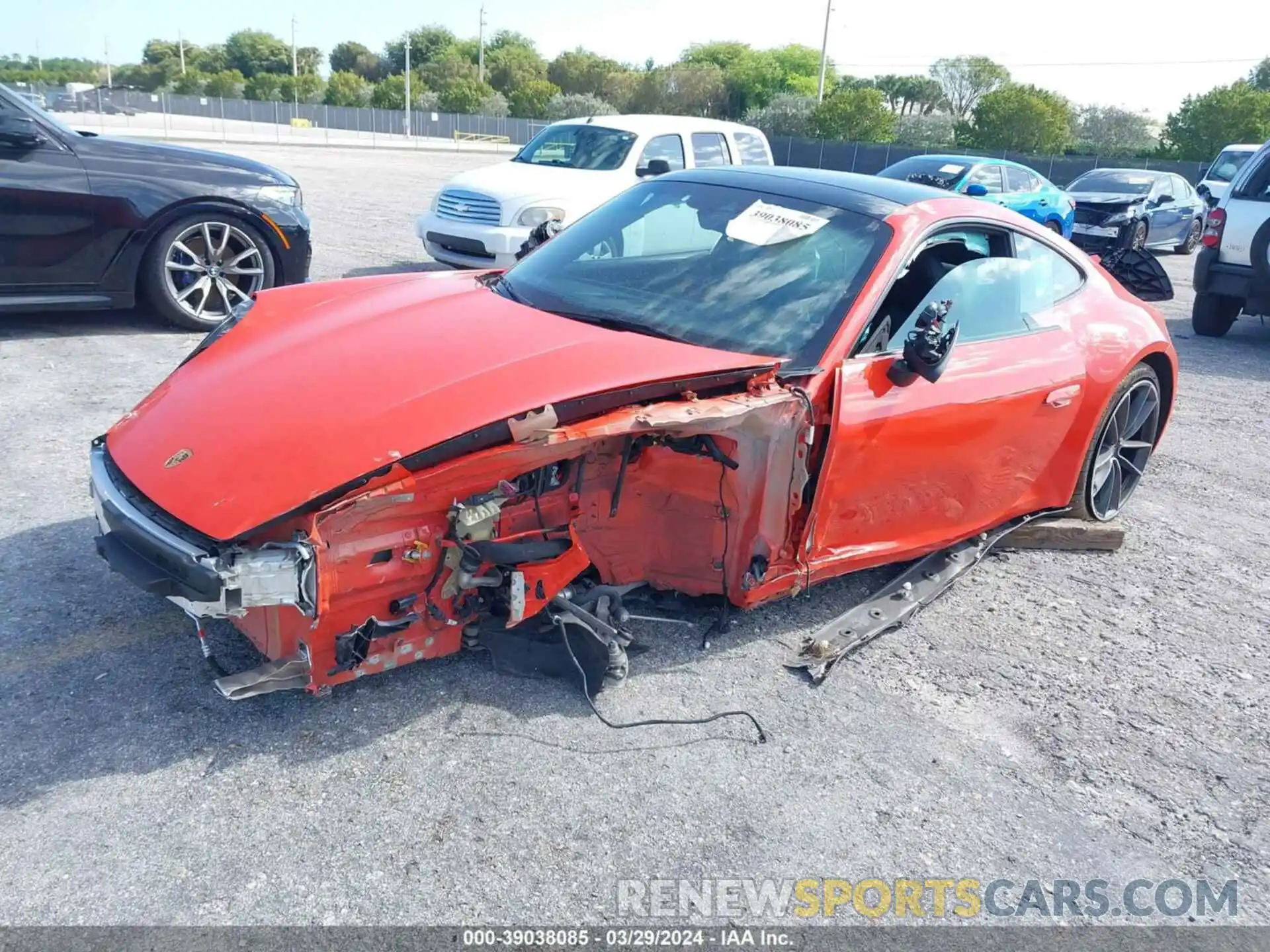 2 Photograph of a damaged car WP0AA2A94MS205941 PORSCHE 911 2021